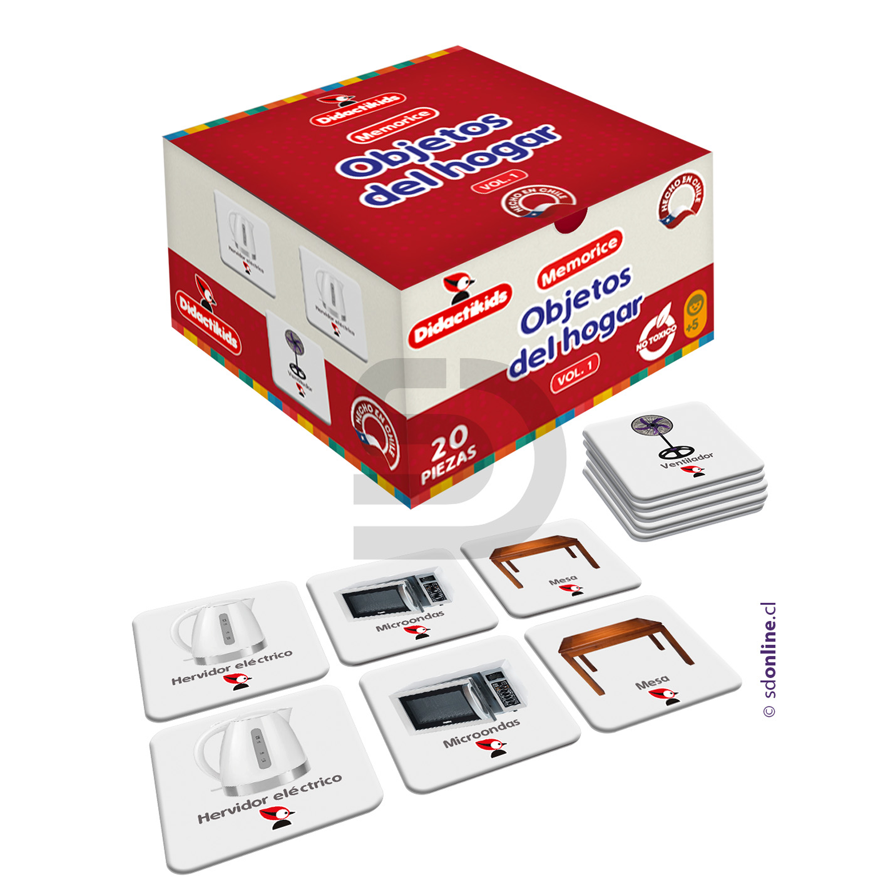 Memorice de objetos del hogar  1