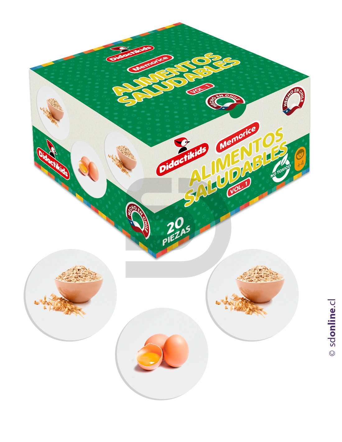 Memorice de alimentos saludables