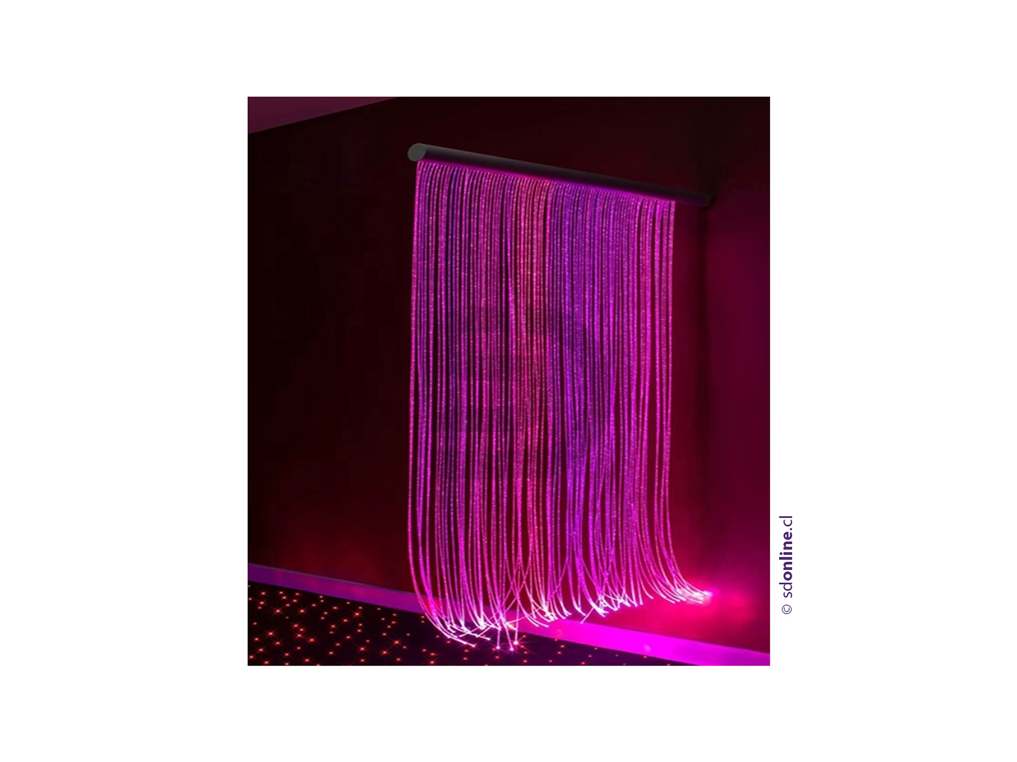 Cortina de fibra optica recta 1