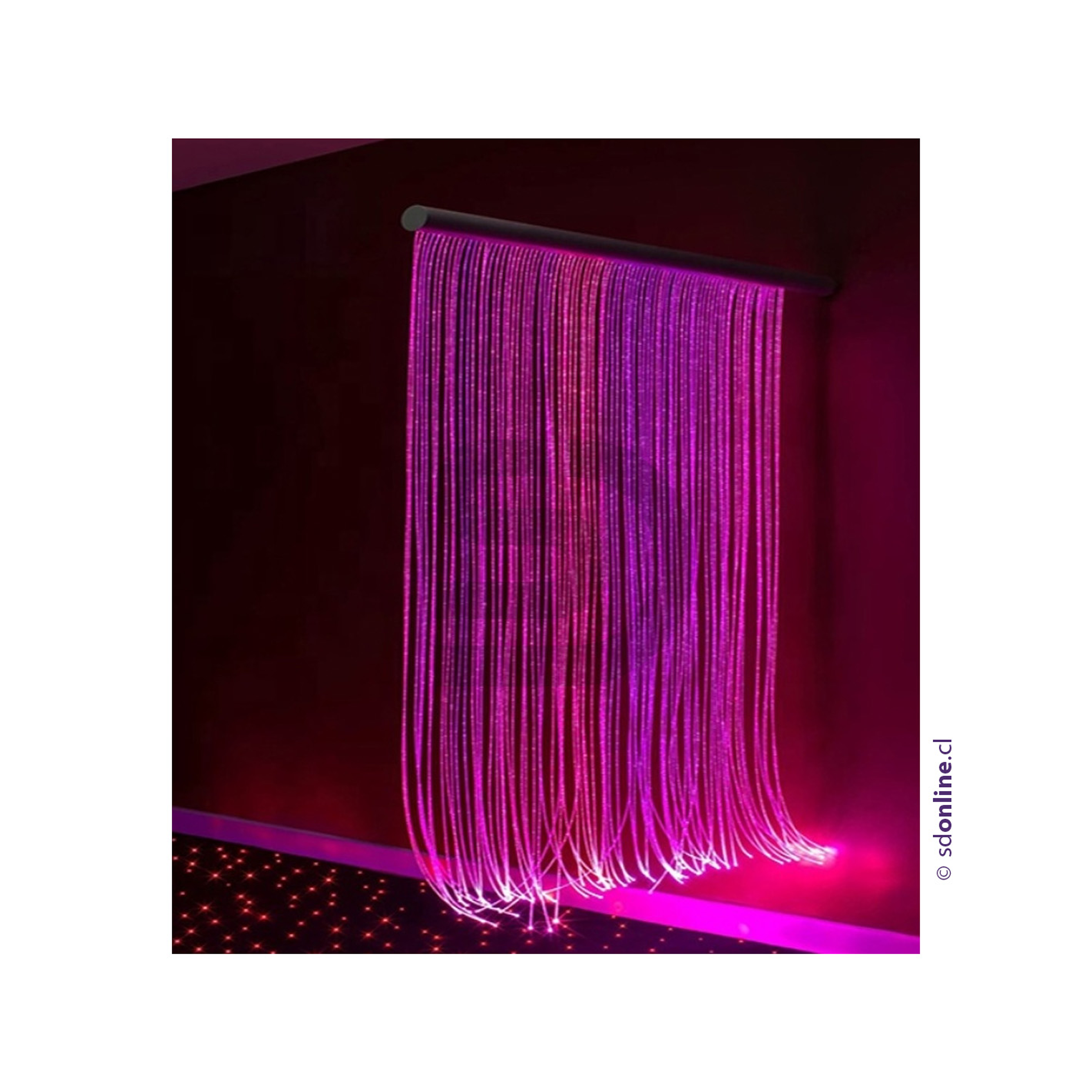 Cortina de fibra optica recta 1