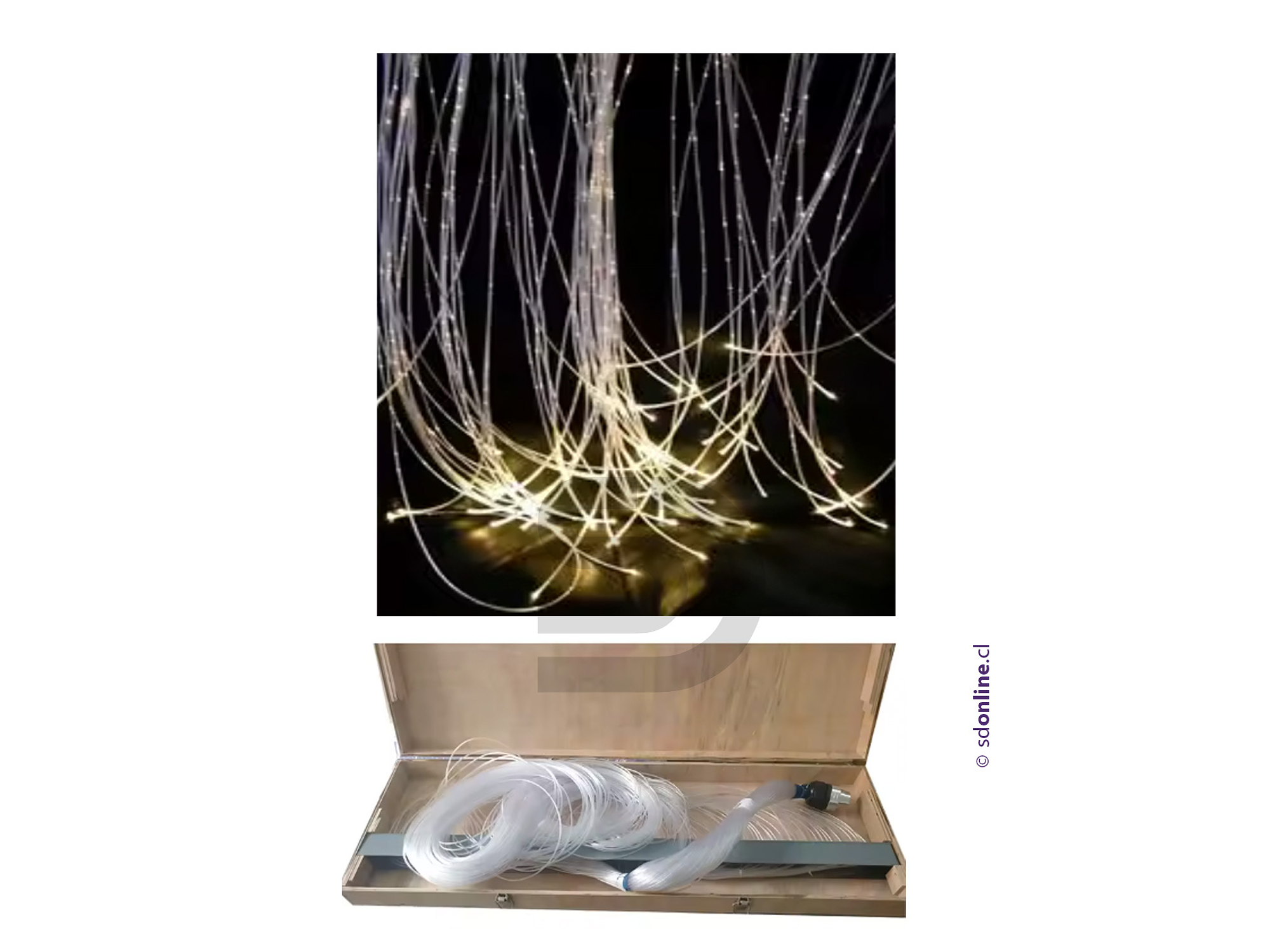 Cortina de fibra optica recta 3