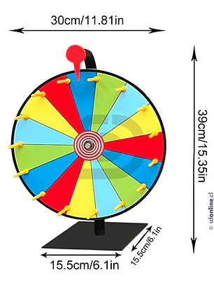 Ruleta multiactividad con accesorios