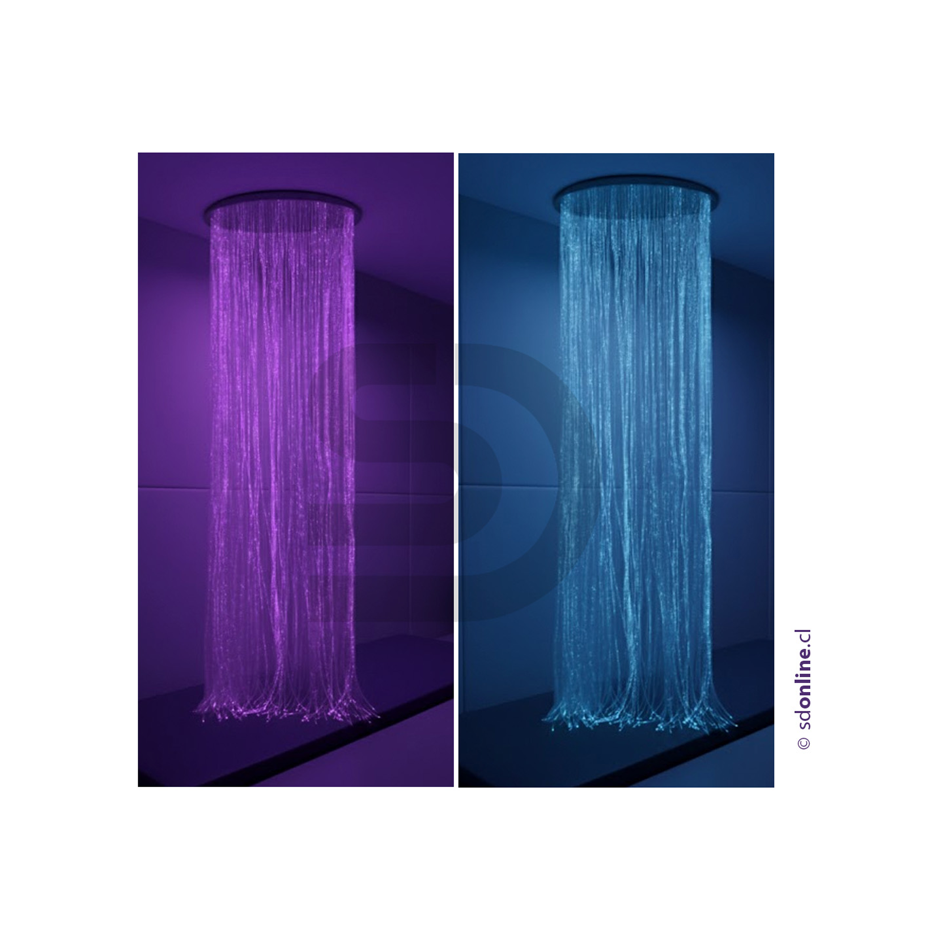 Cortina de fibra optica circular 2