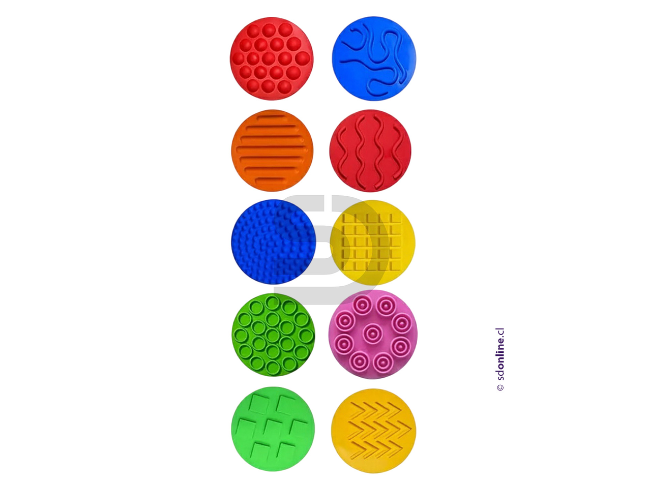 Tapetes discos sensoriales silicona 1