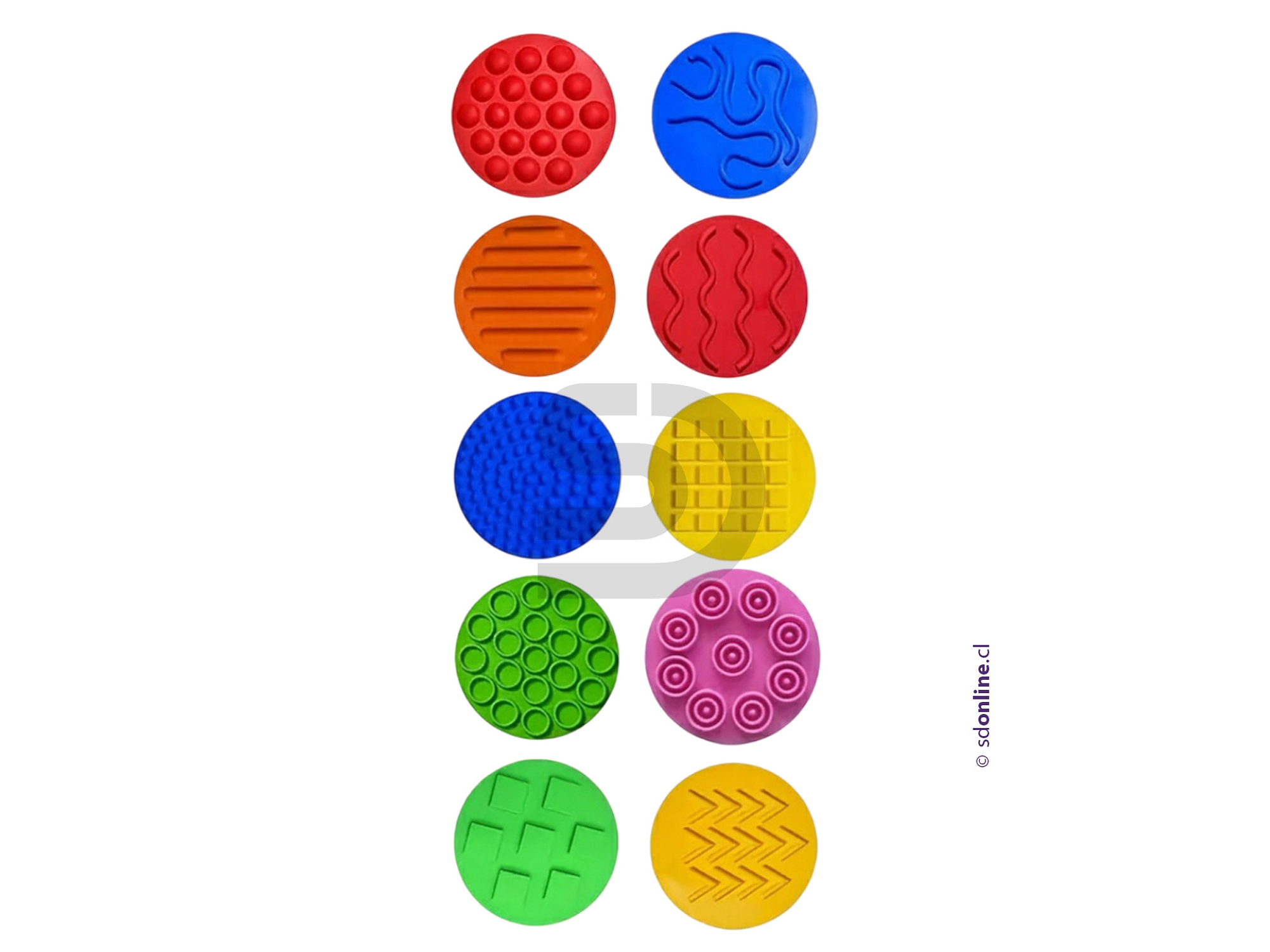 Tapetes discos sensoriales silicona 1