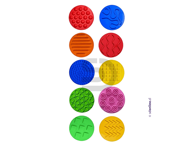 Tapetes discos sensoriales silicona 1
