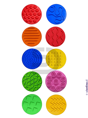 Tapetes discos sensoriales silicona
