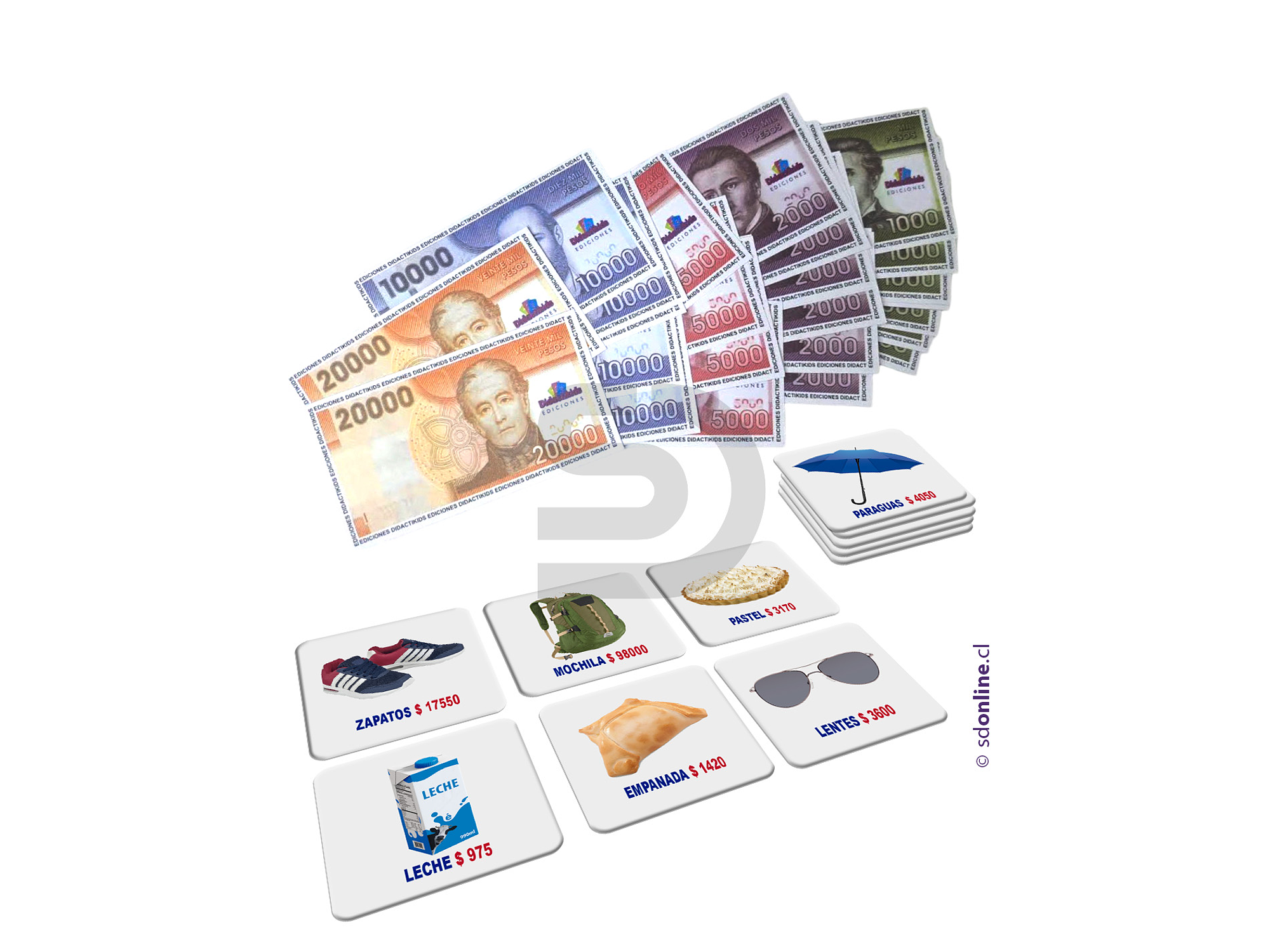 Billetes y monedas con láminas compra venta 1