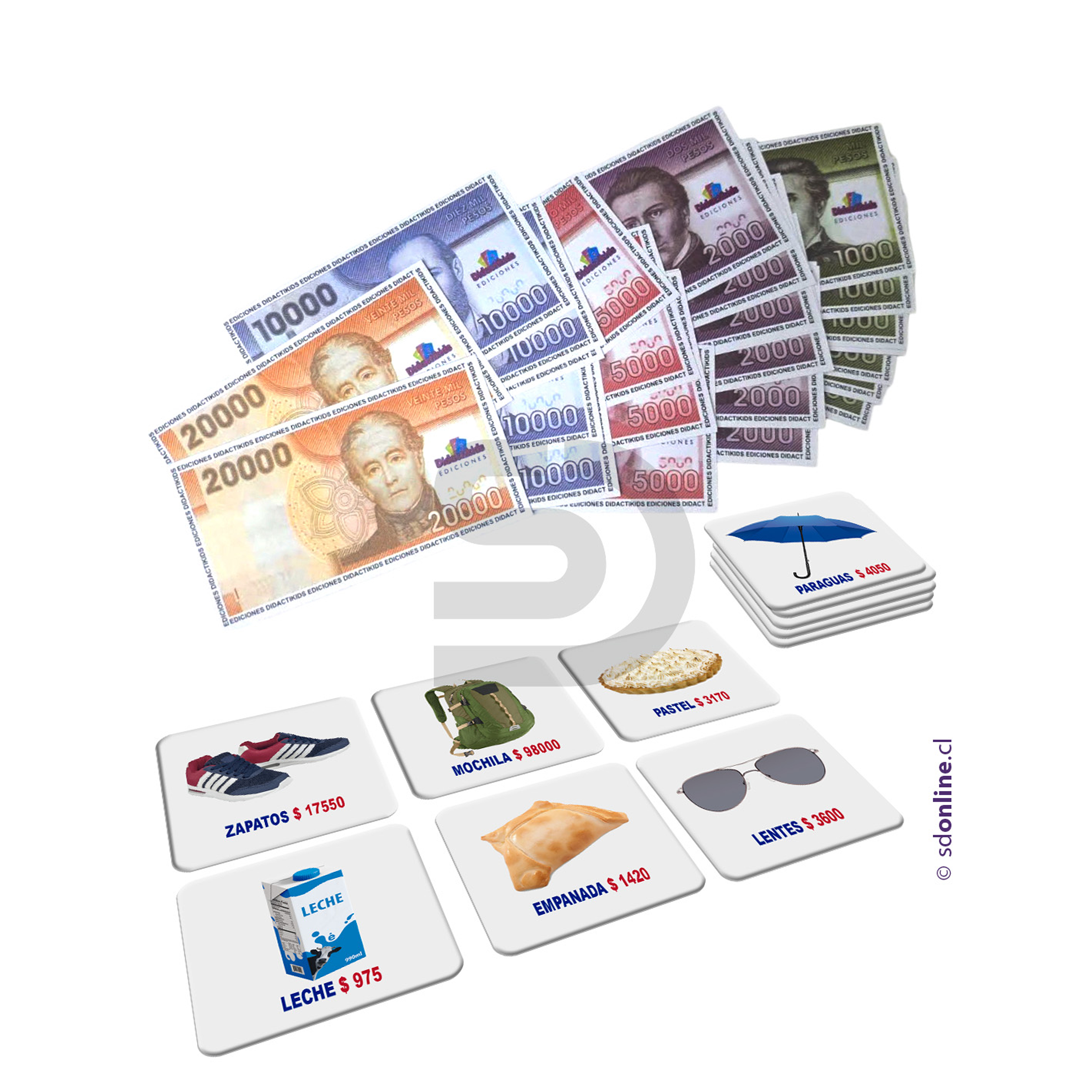 Billetes y monedas con láminas compra venta 1