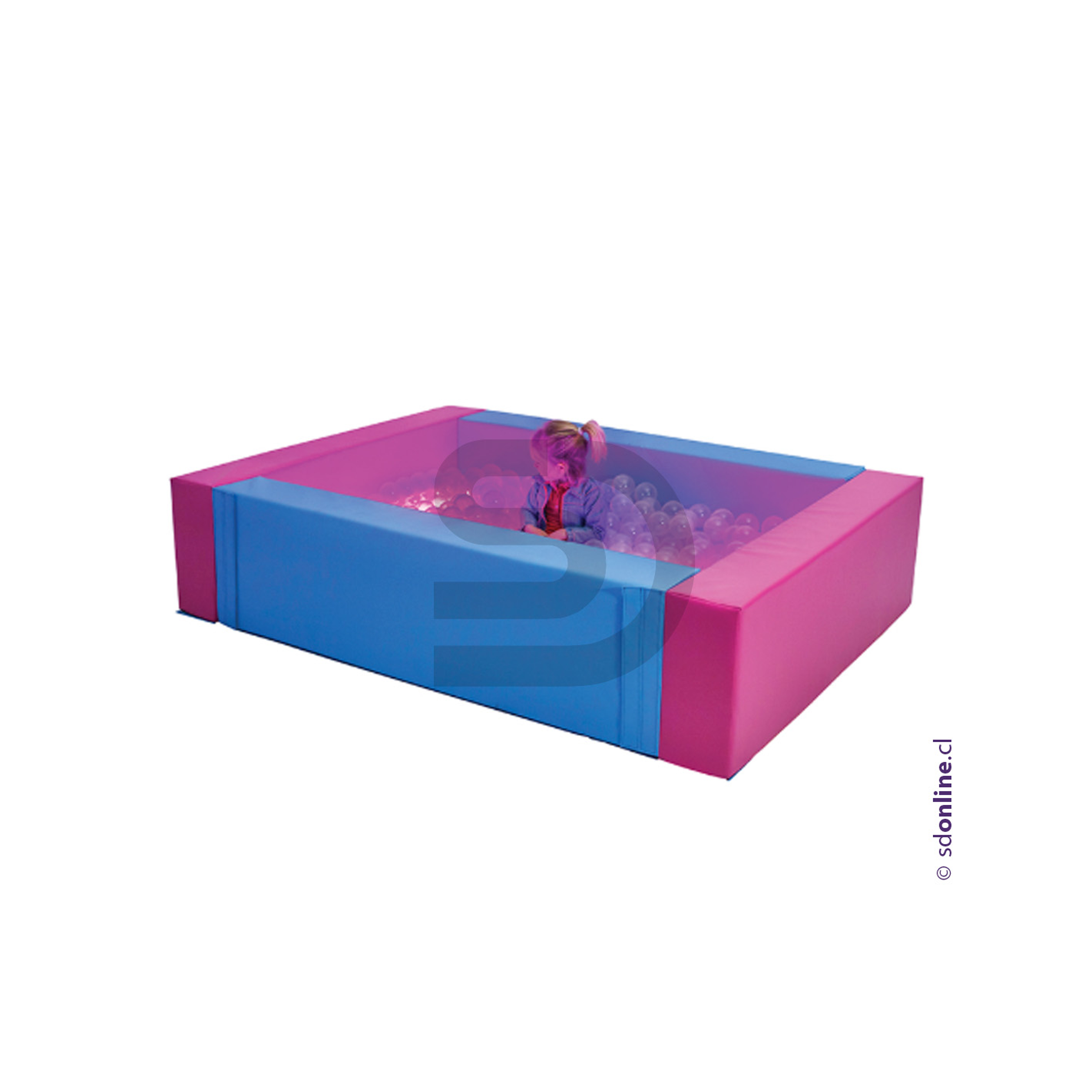 Piscina sensorial interactiva con luz led 1