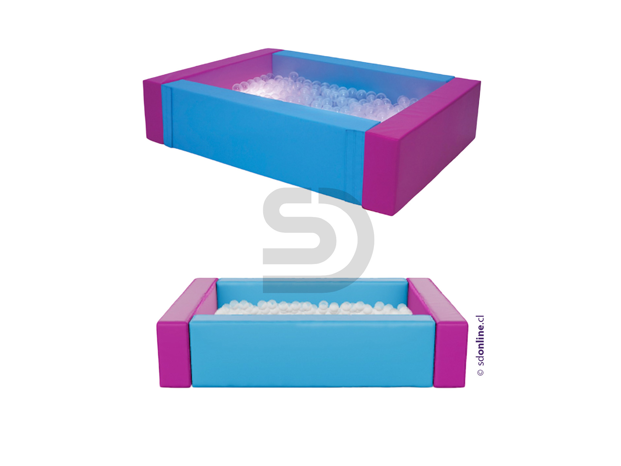 Piscina sensorial interactiva con luz led 2