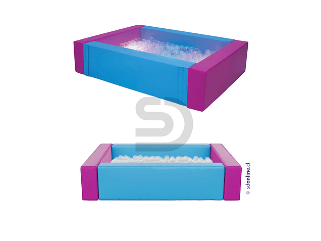 Piscina sensorial interactiva con luz led 2