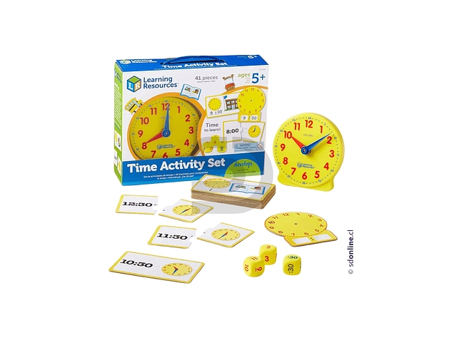 Reloj de aprendizaje 12 tarjetas 2