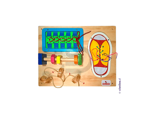 Tablero aprendo a atar los cordones 1