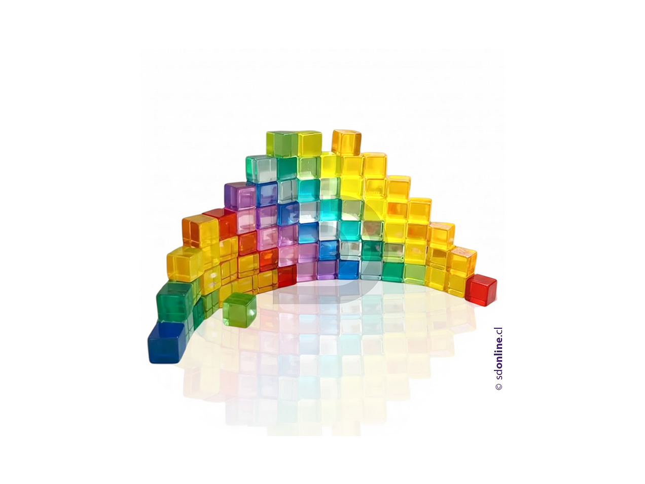 Cubos de cristales colores traslúcidos 16mm 1