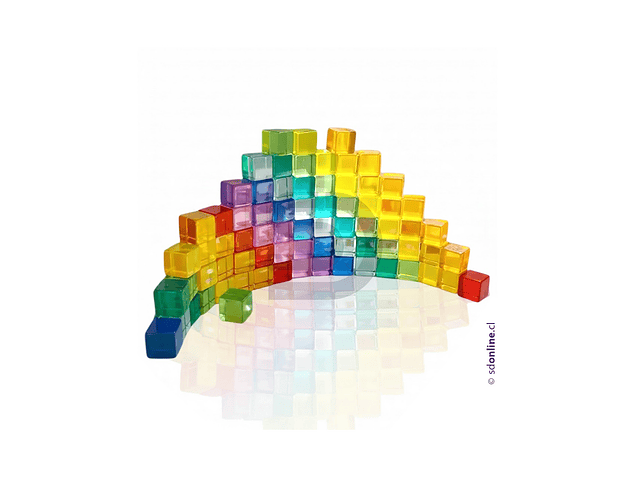 Cubos de cristales colores traslúcidos 16mm 1