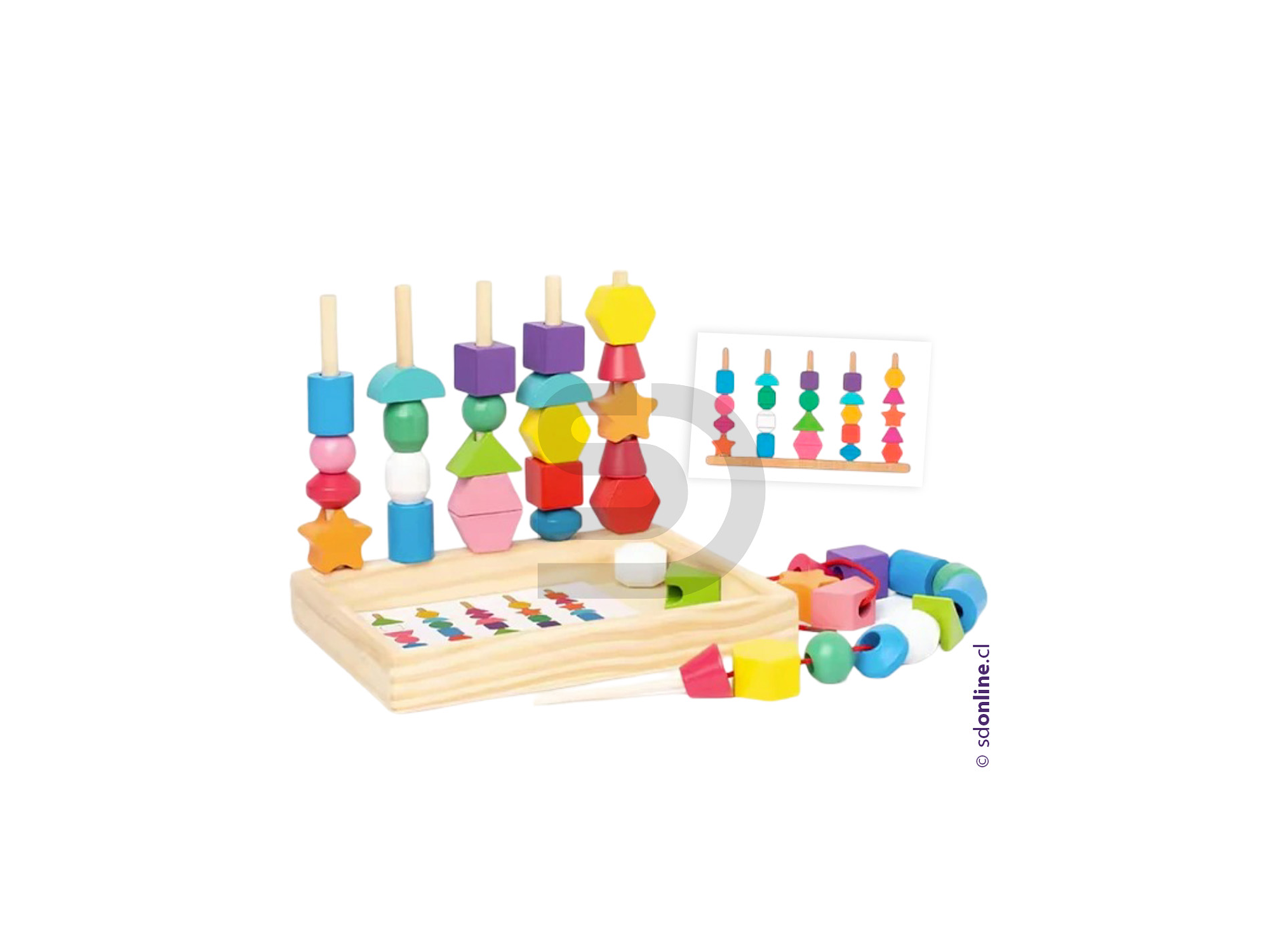 Encaje de figuras con patrones Montessori 1