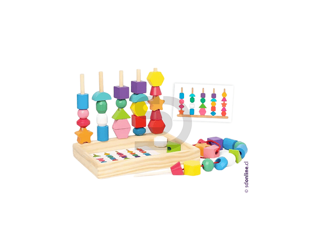 Encaje de figuras con patrones Montessori 1