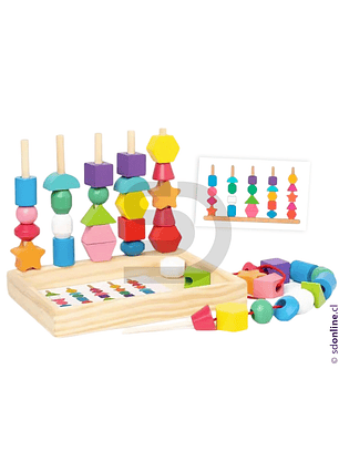 Encaje de figuras con patrones Montessori