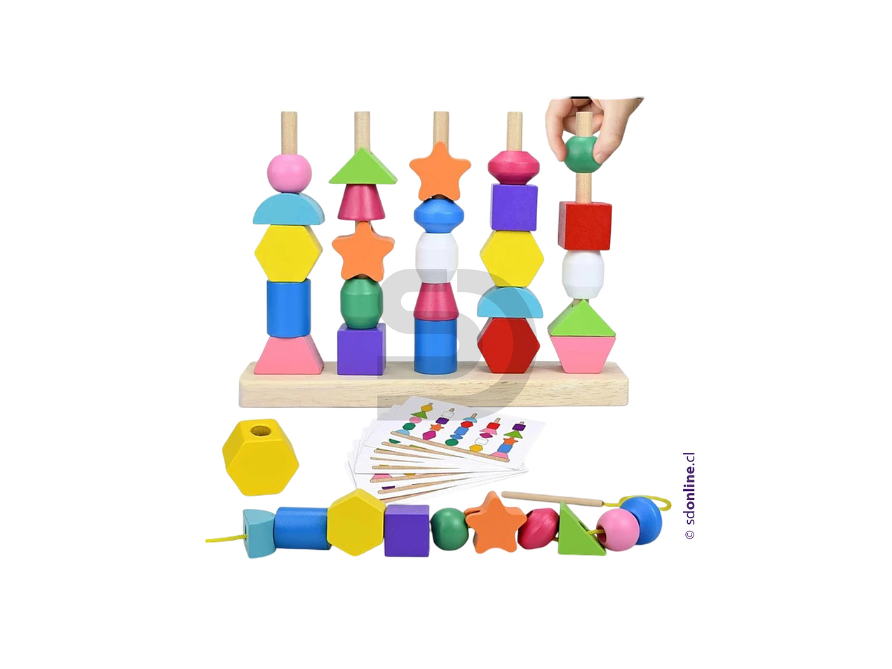 Encaje de figuras con patrones Montessori 3
