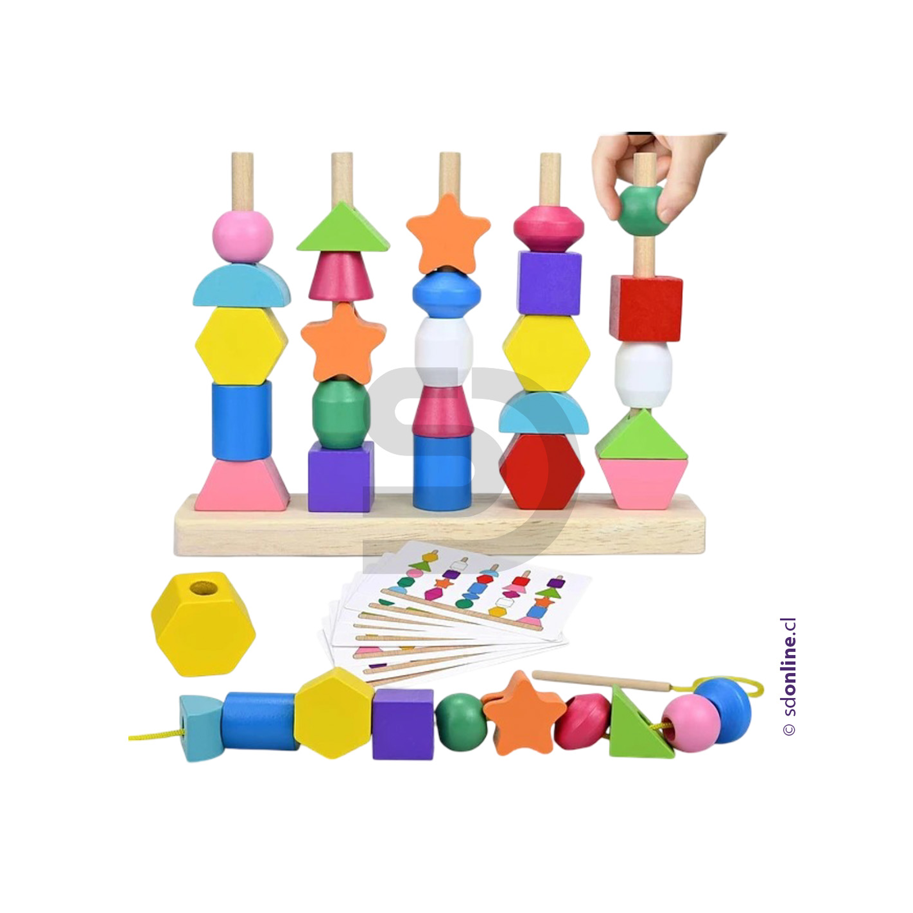 Encaje de figuras con patrones Montessori 3