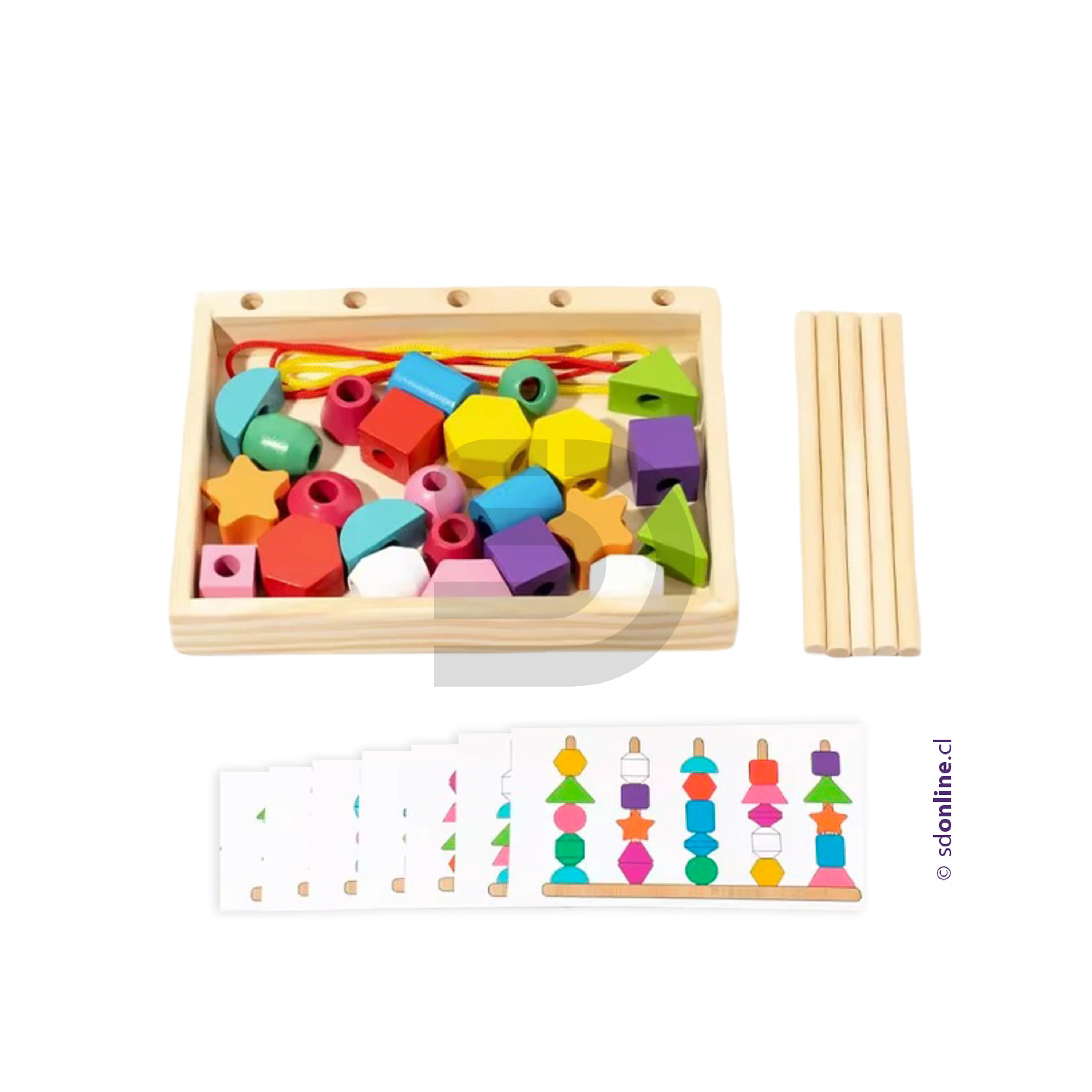 Encaje de figuras con patrones Montessori 4