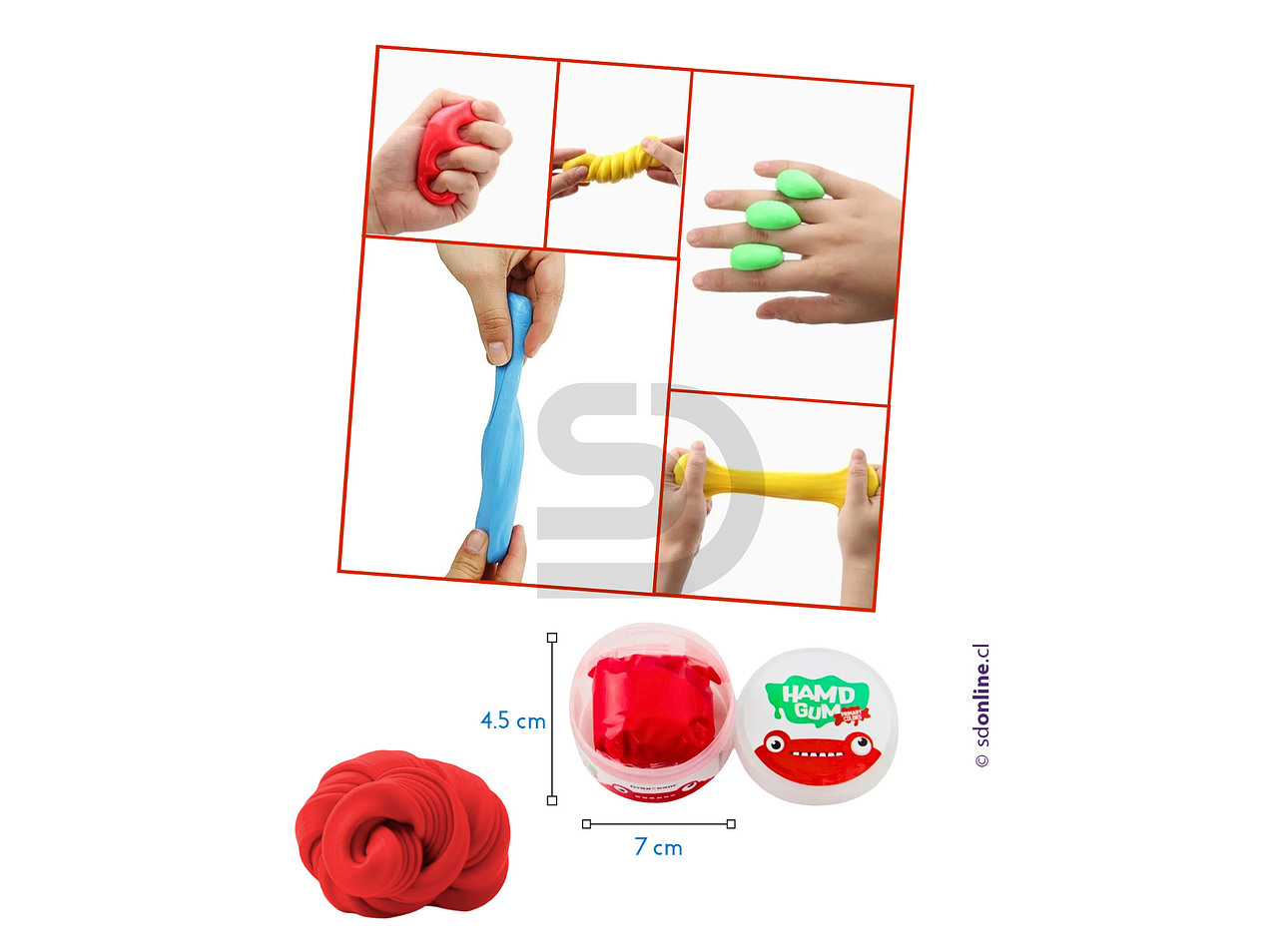 Set 6 Masas terapéuticas Putty 6 densidades 4