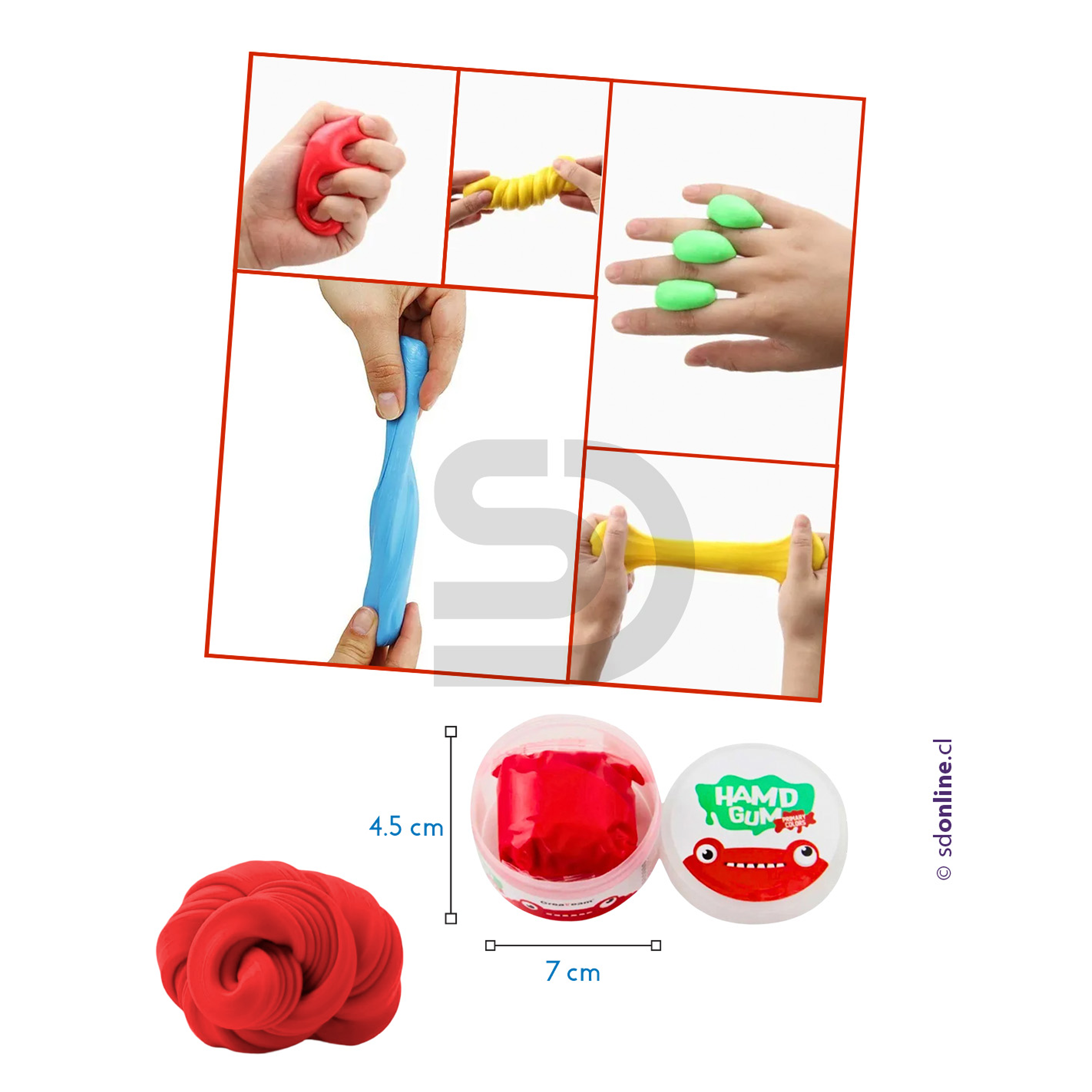 Set 6 Masas terapéuticas Putty 6 densidades 4