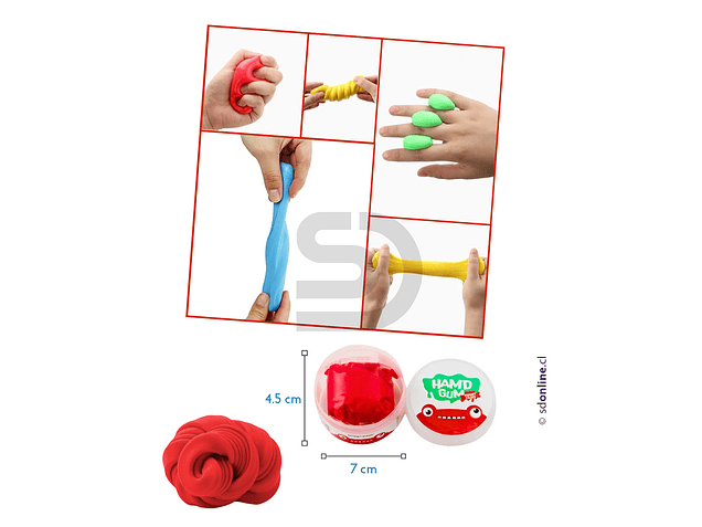 Set 6 Masas terapéuticas Putty 6 densidades 4