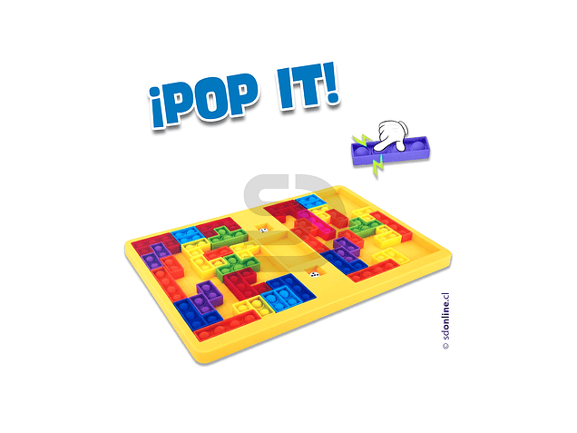 Rompecabeza Sensorial Pop It Tiktok Montessori Grande 2