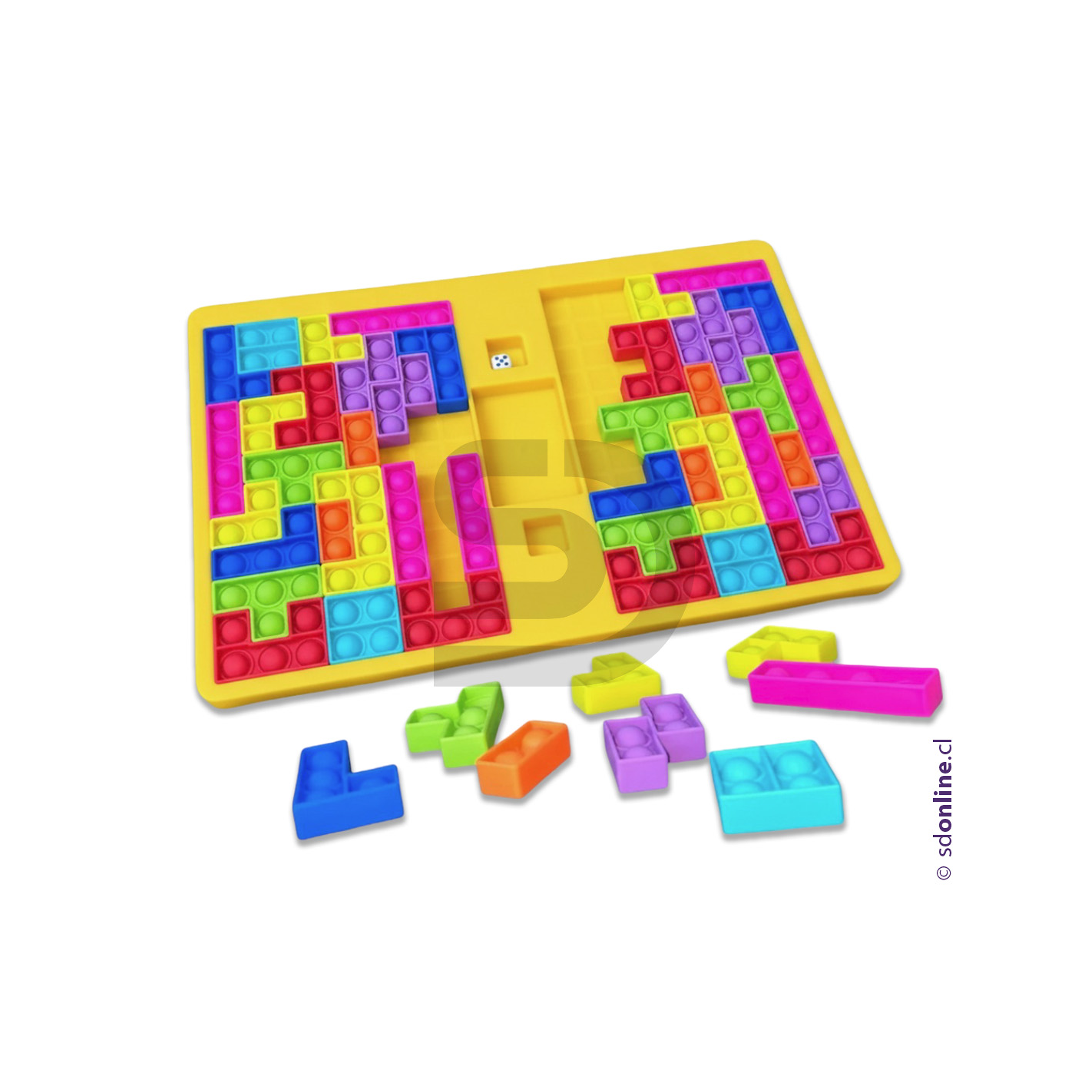 Rompecabeza Sensorial Pop It Tiktok Montessori Grande 1