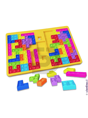 Rompecabeza Sensorial Pop It Tiktok Montessori Grande