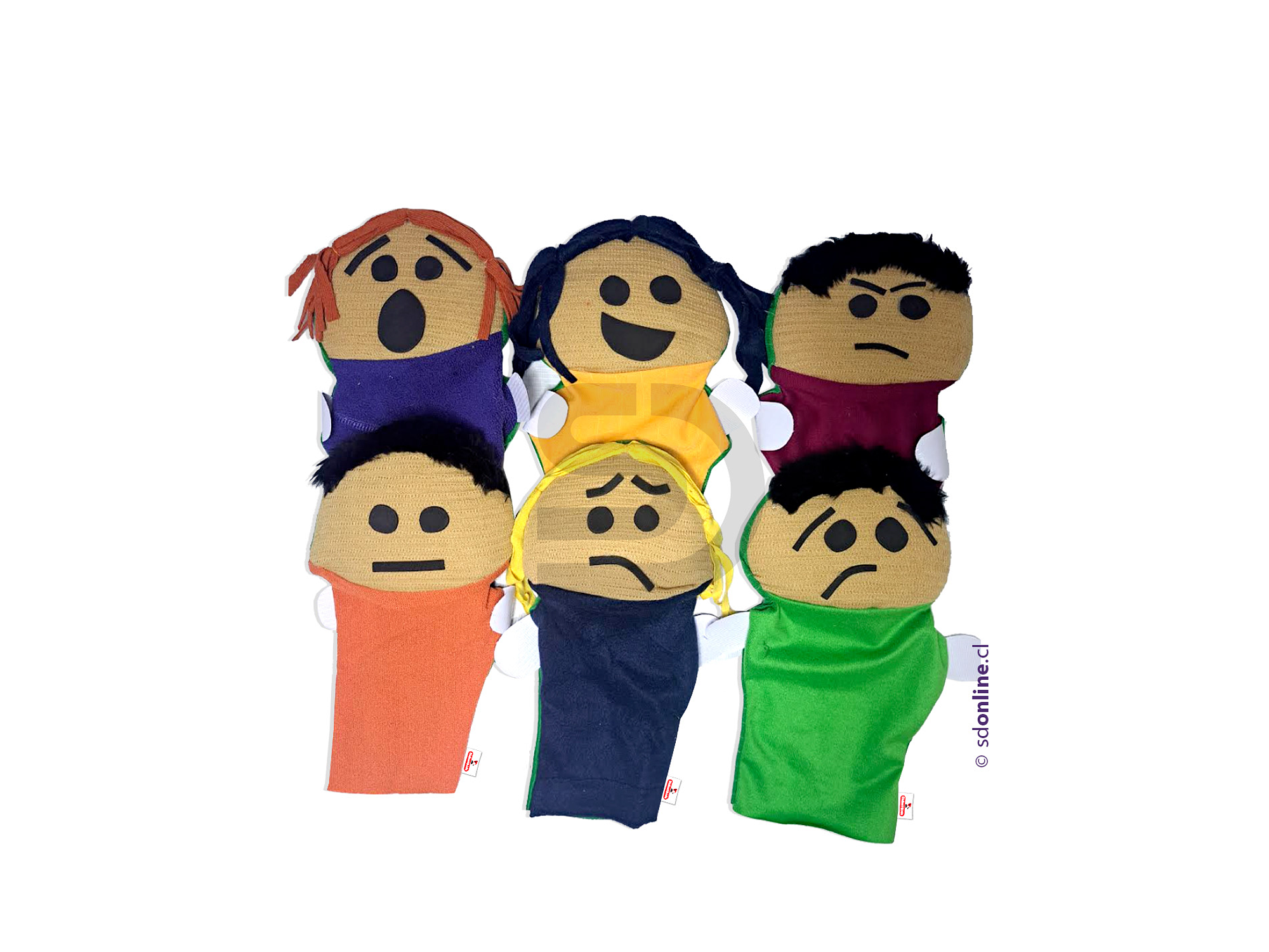 Títeres emociones 6Und 1