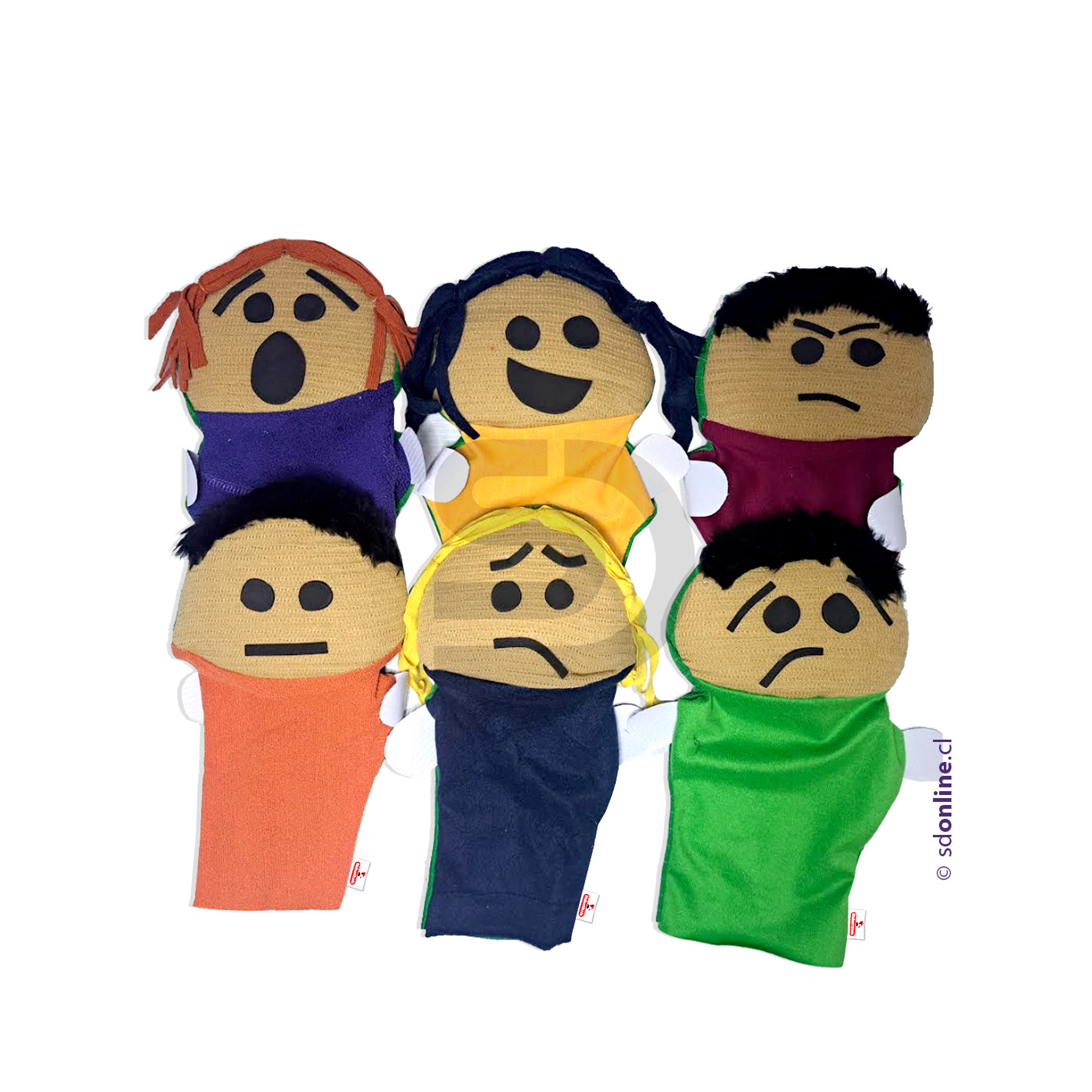 Títeres emociones 6Und 1