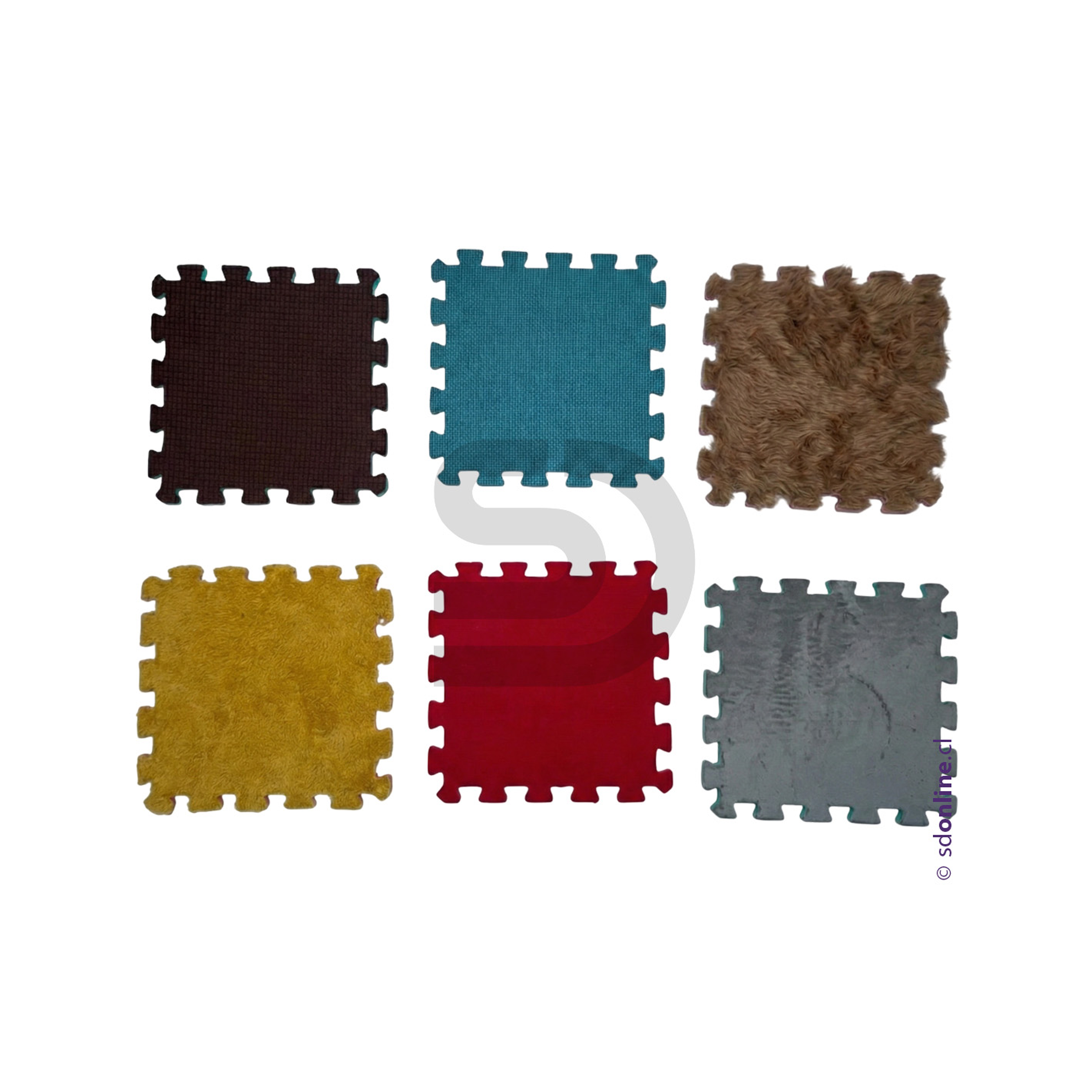 Alfombra sensorial 6 texturas 2