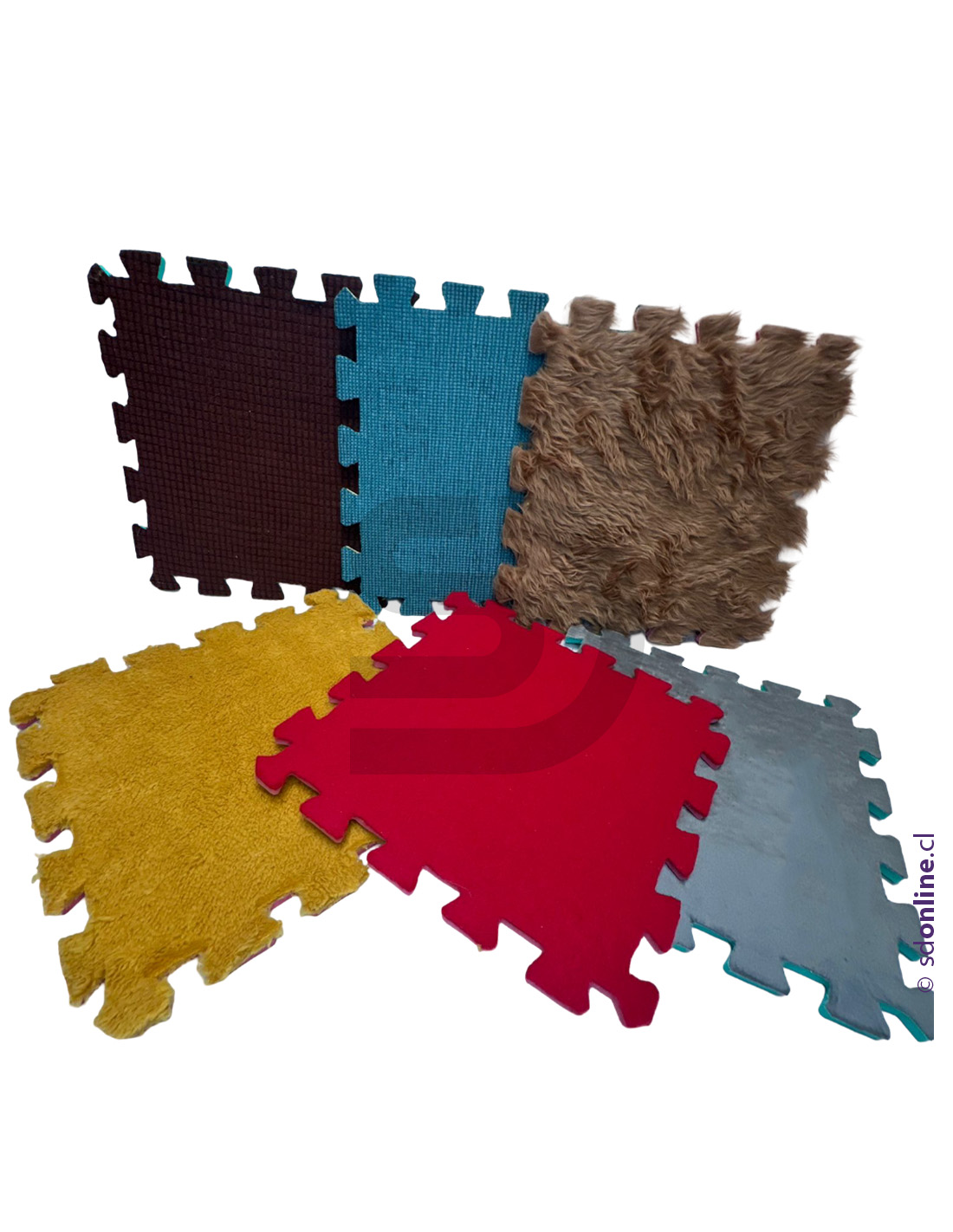 Alfombra sensorial 6 texturas