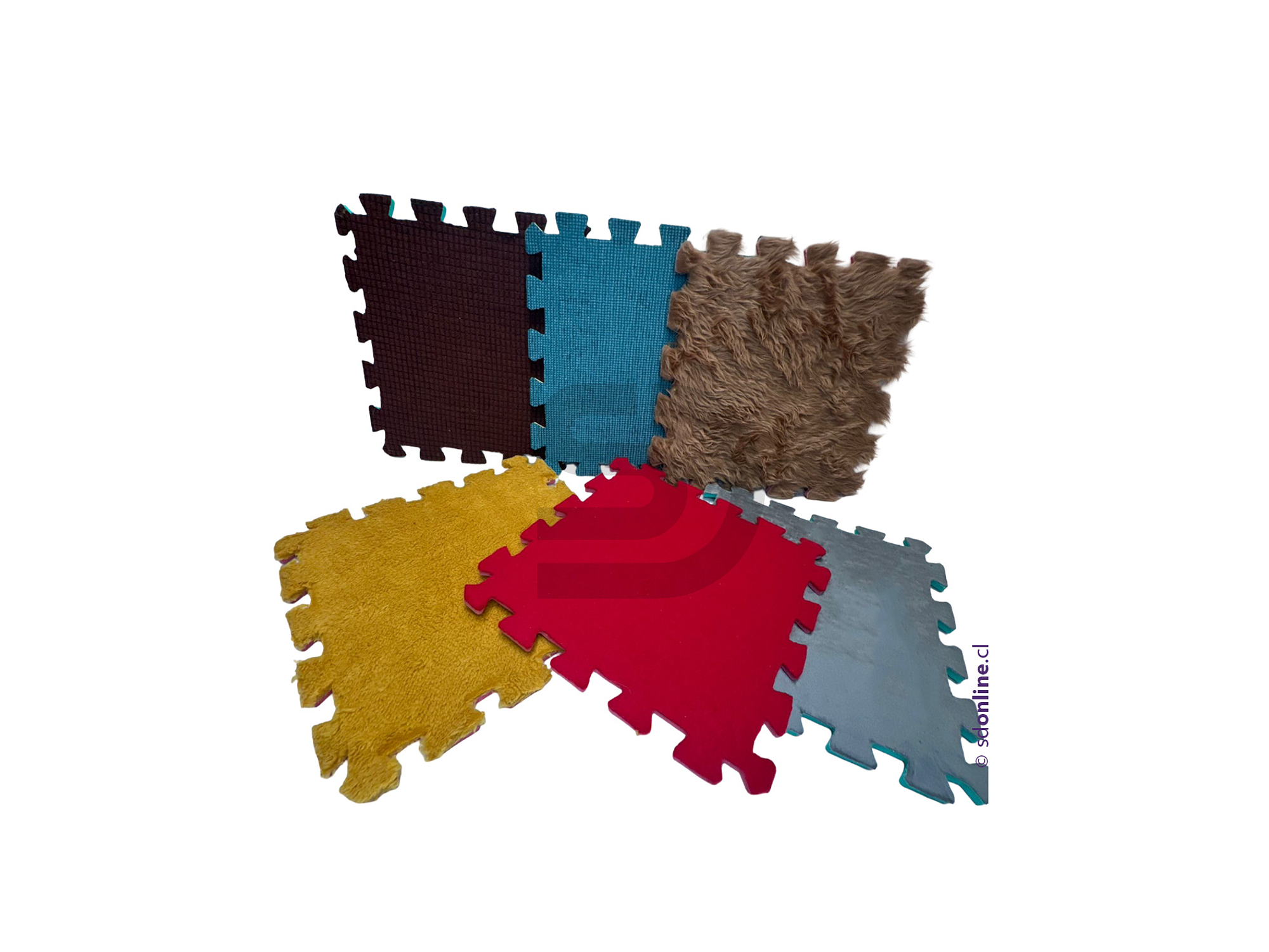 Alfombra sensorial 6 texturas 1