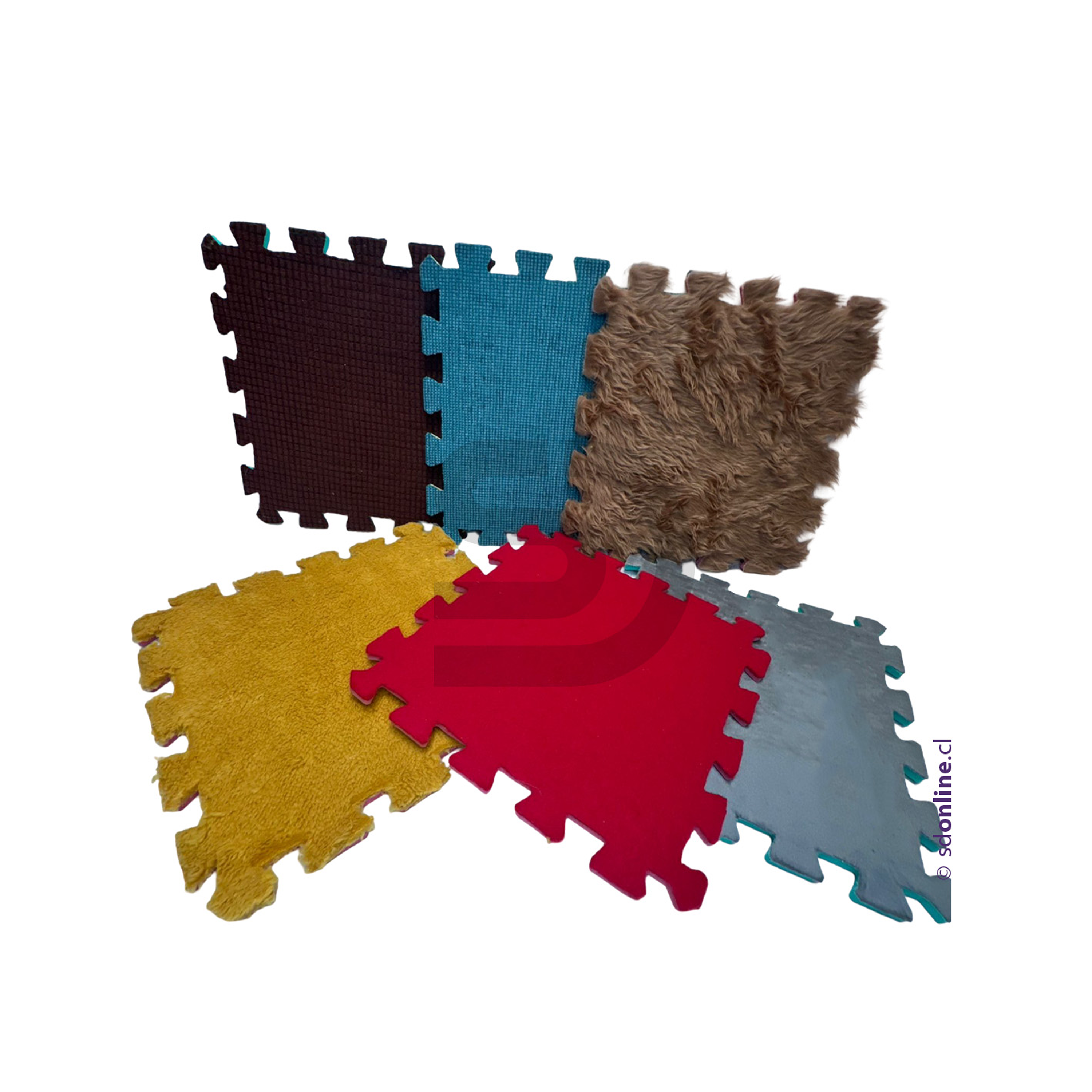 Alfombra sensorial 6 texturas 1