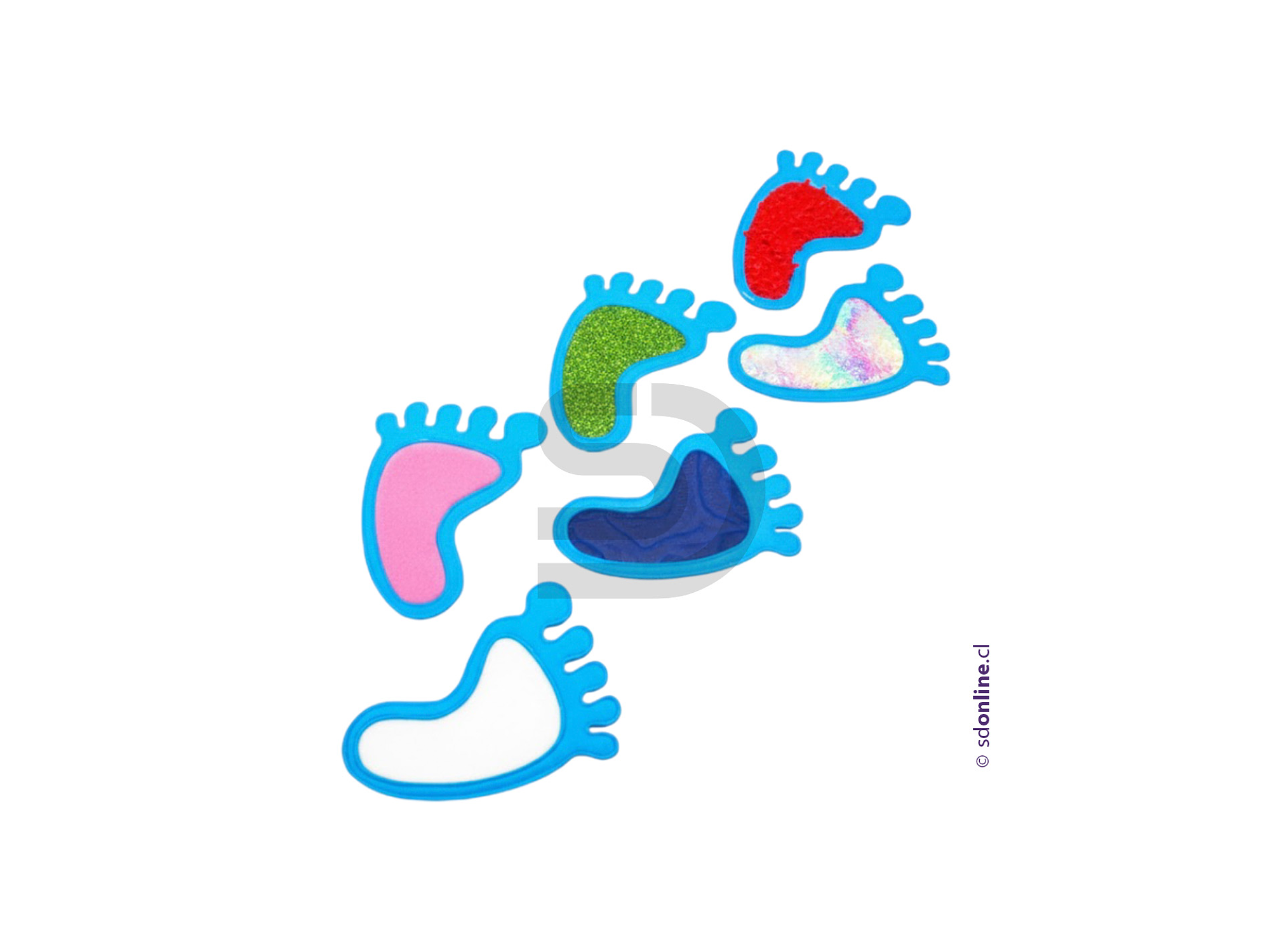 Set huellas de texturas 1