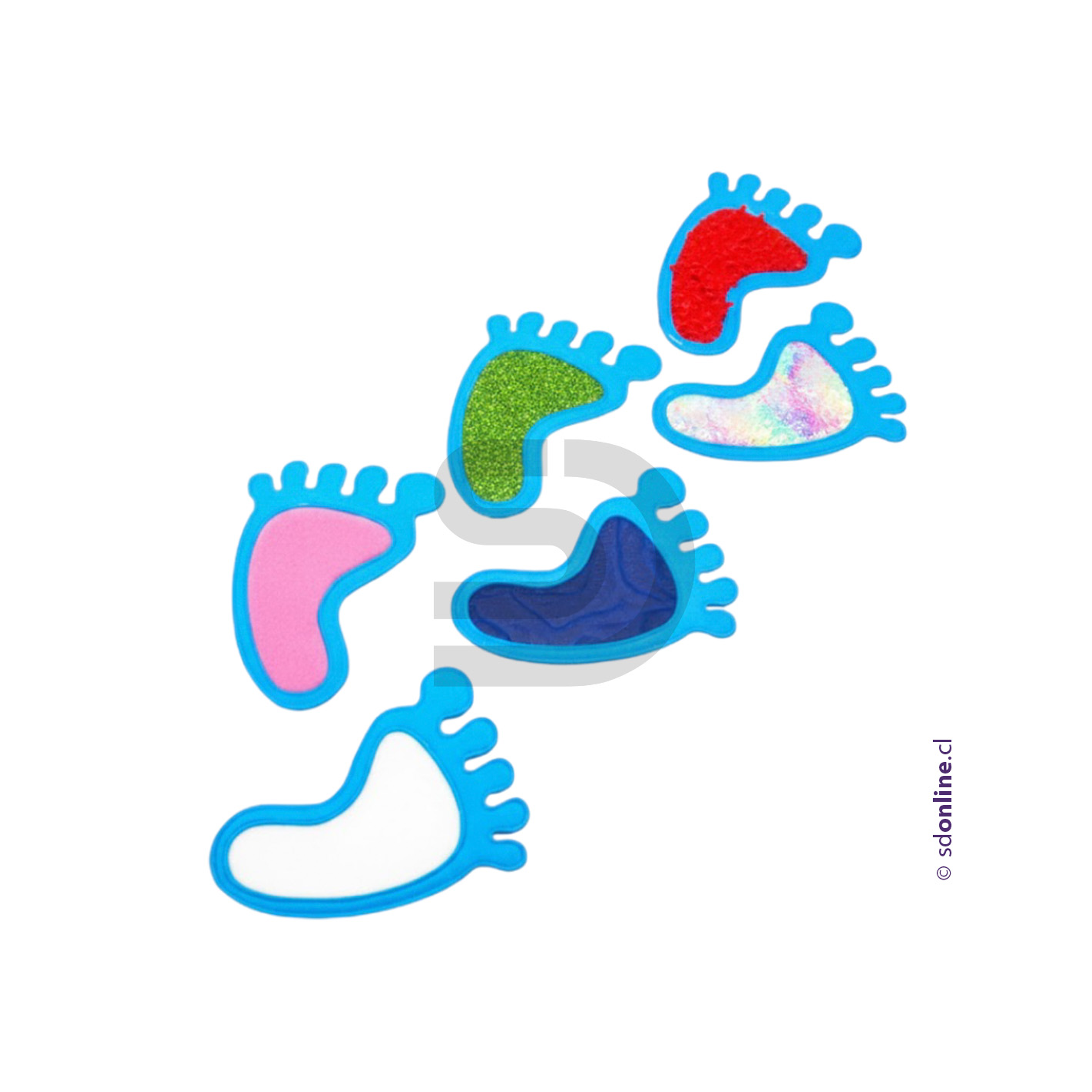 Set huellas de texturas 1