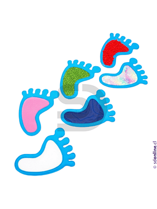 Set huellas de texturas