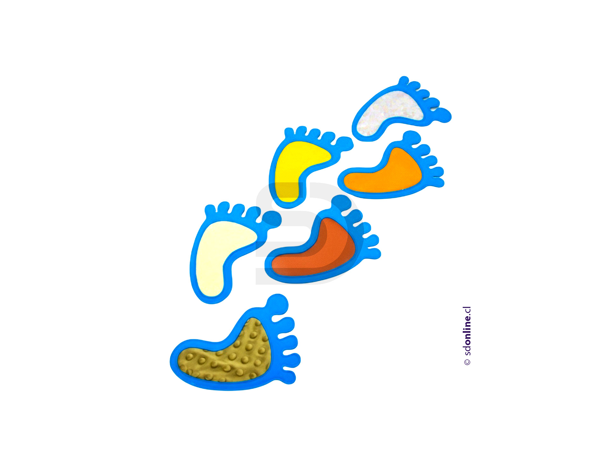 Set huellas de texturas 2