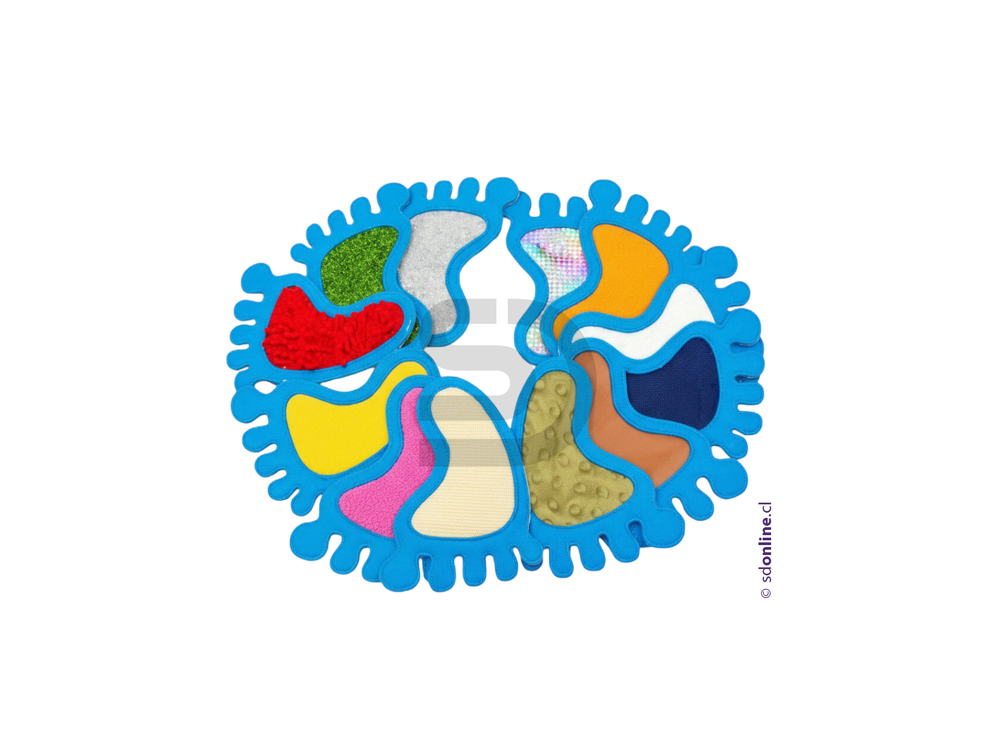 Set huellas de texturas 3