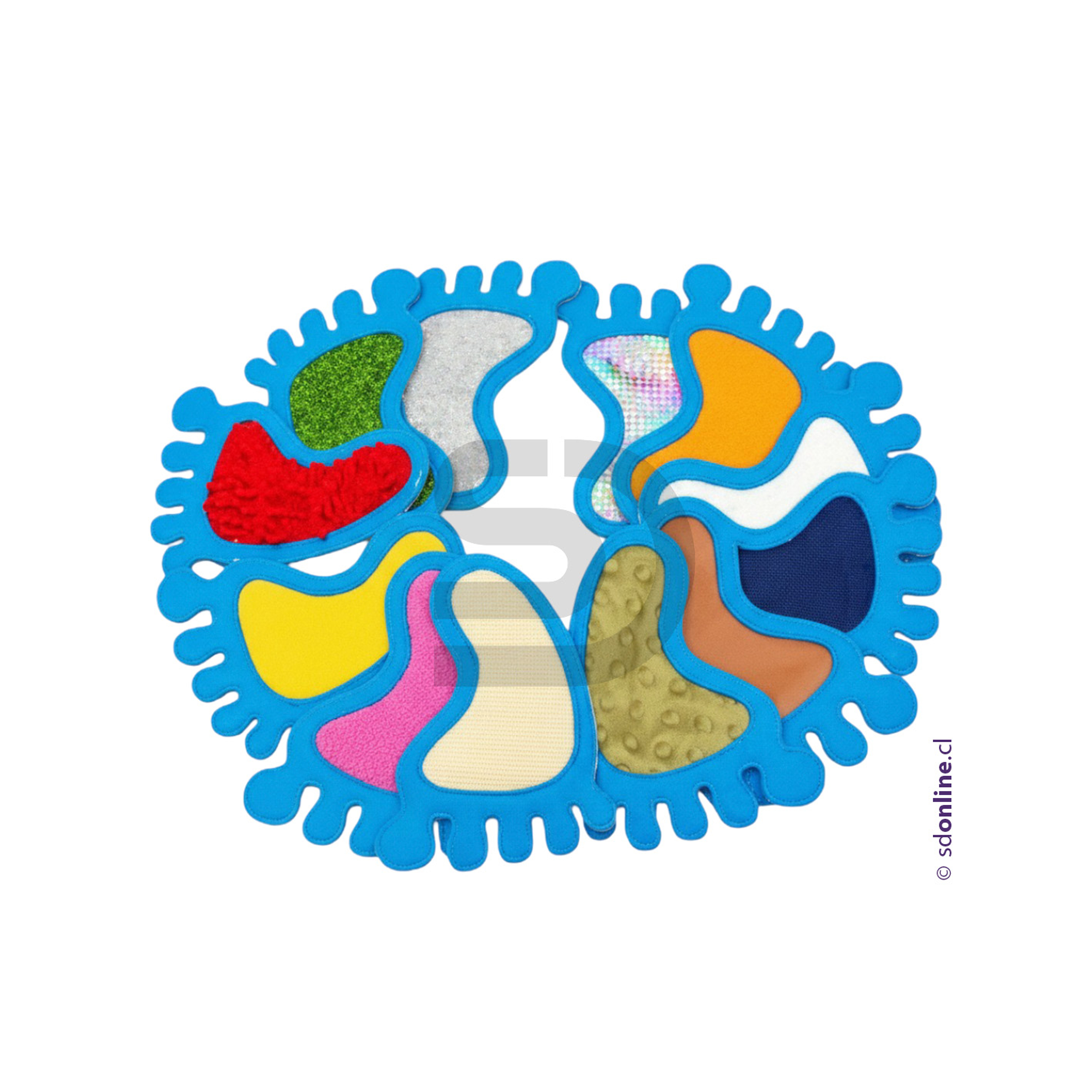 Set huellas de texturas 3