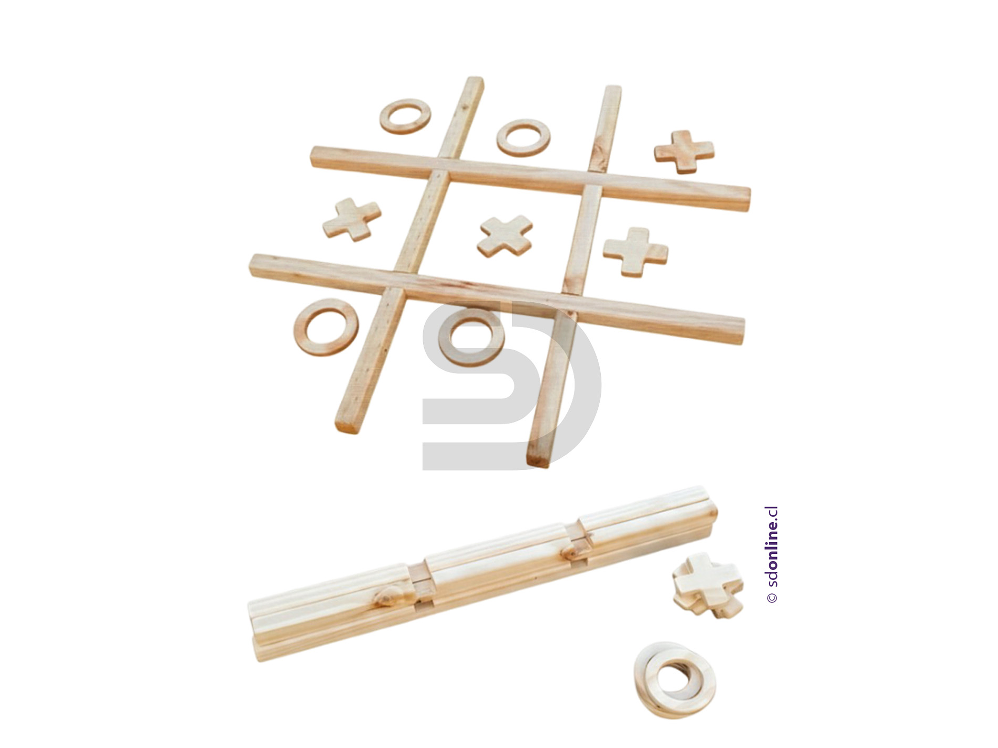 Juego gato gigante de madera 1x1 metro 2