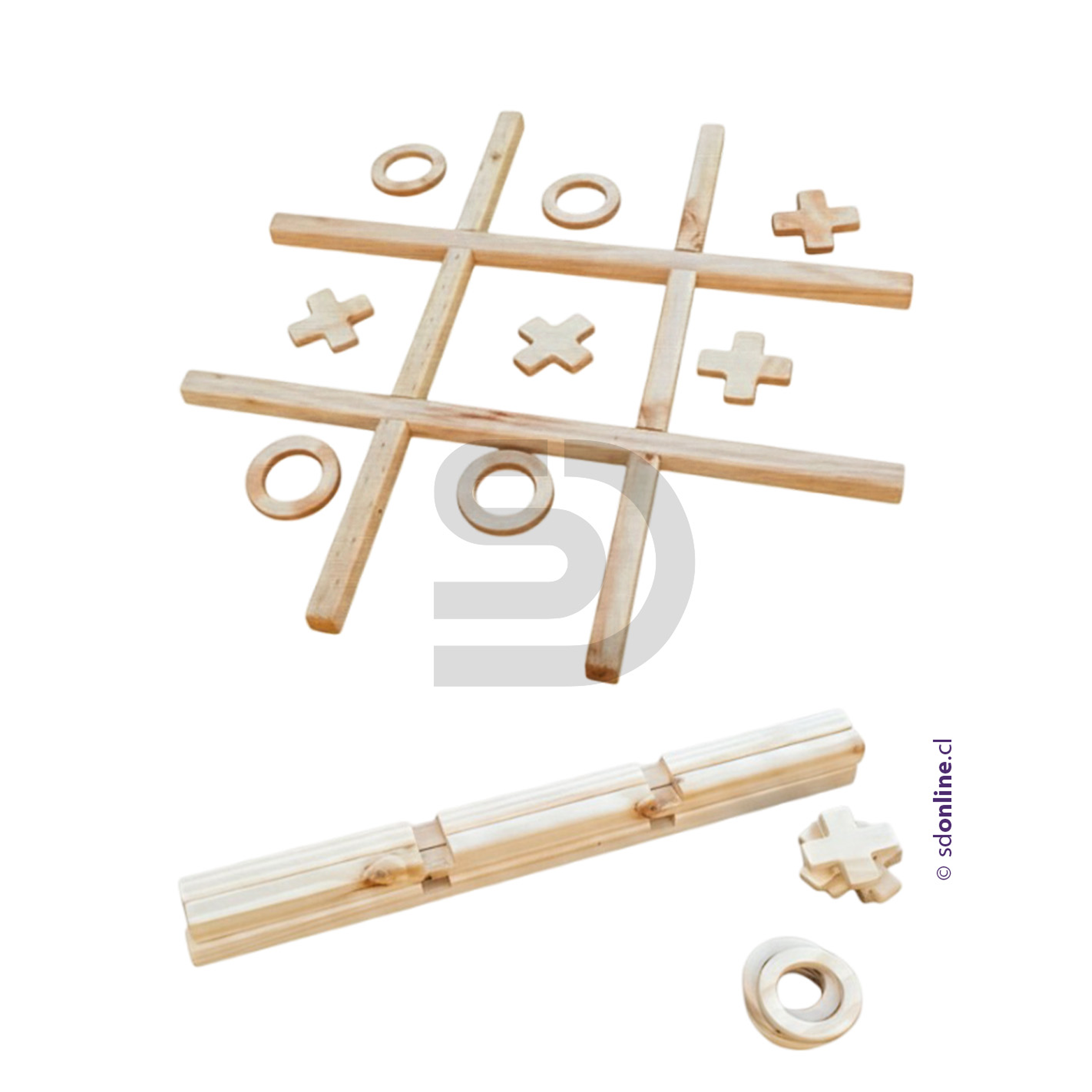 Juego gato gigante de madera 1x1 metro 2