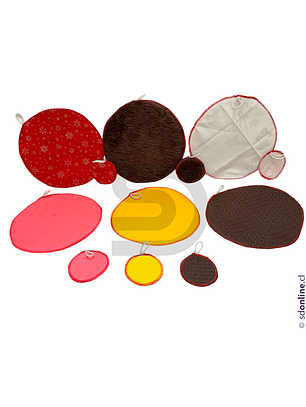 Tapetes discos sensoriales tela 20 pzas