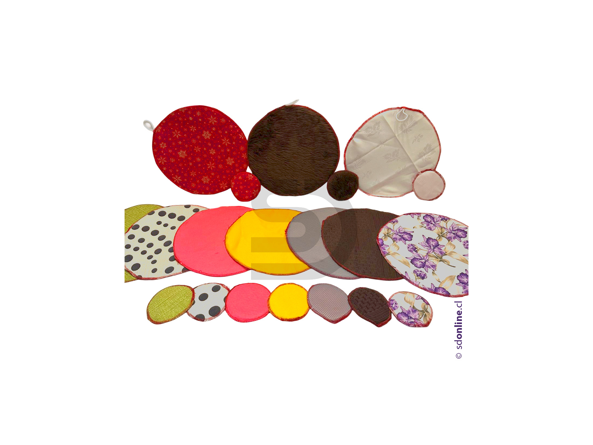 Tapetes discos sensoriales tela 20 pzas 2