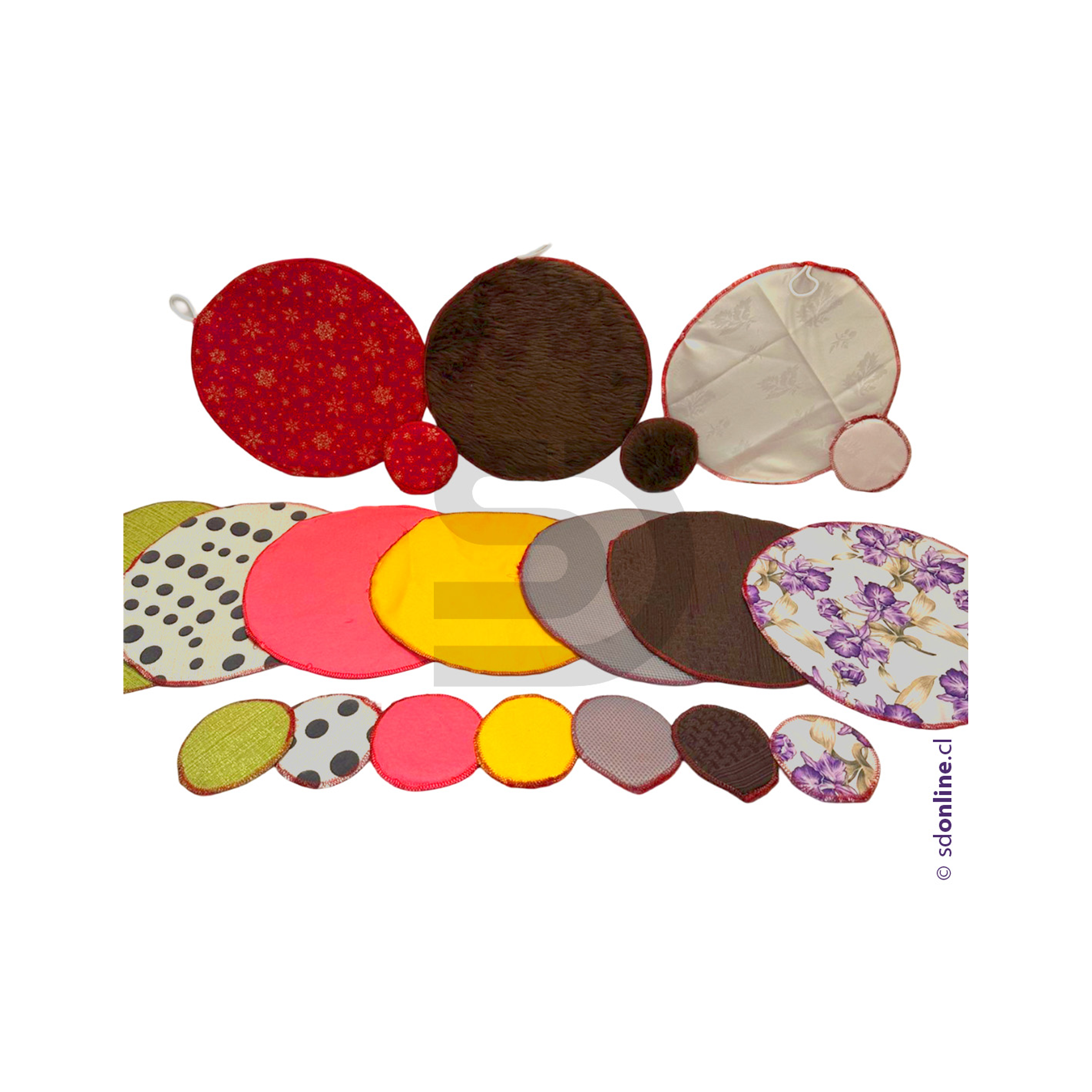 Tapetes discos sensoriales tela 20 pzas 2