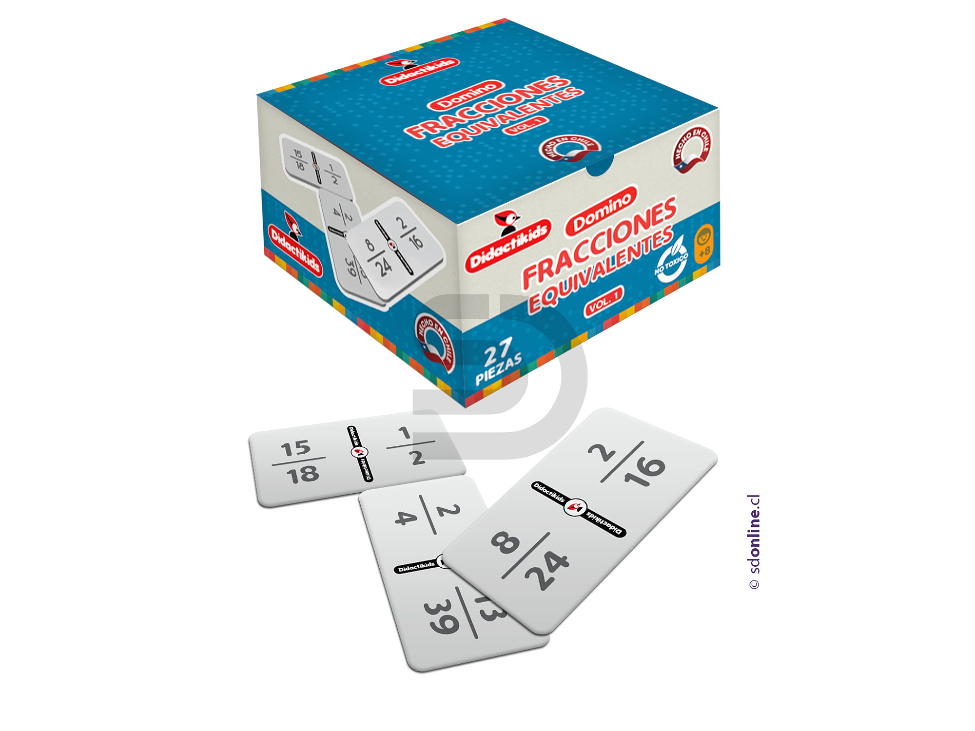 Dominó de fracciones equivalentes 1